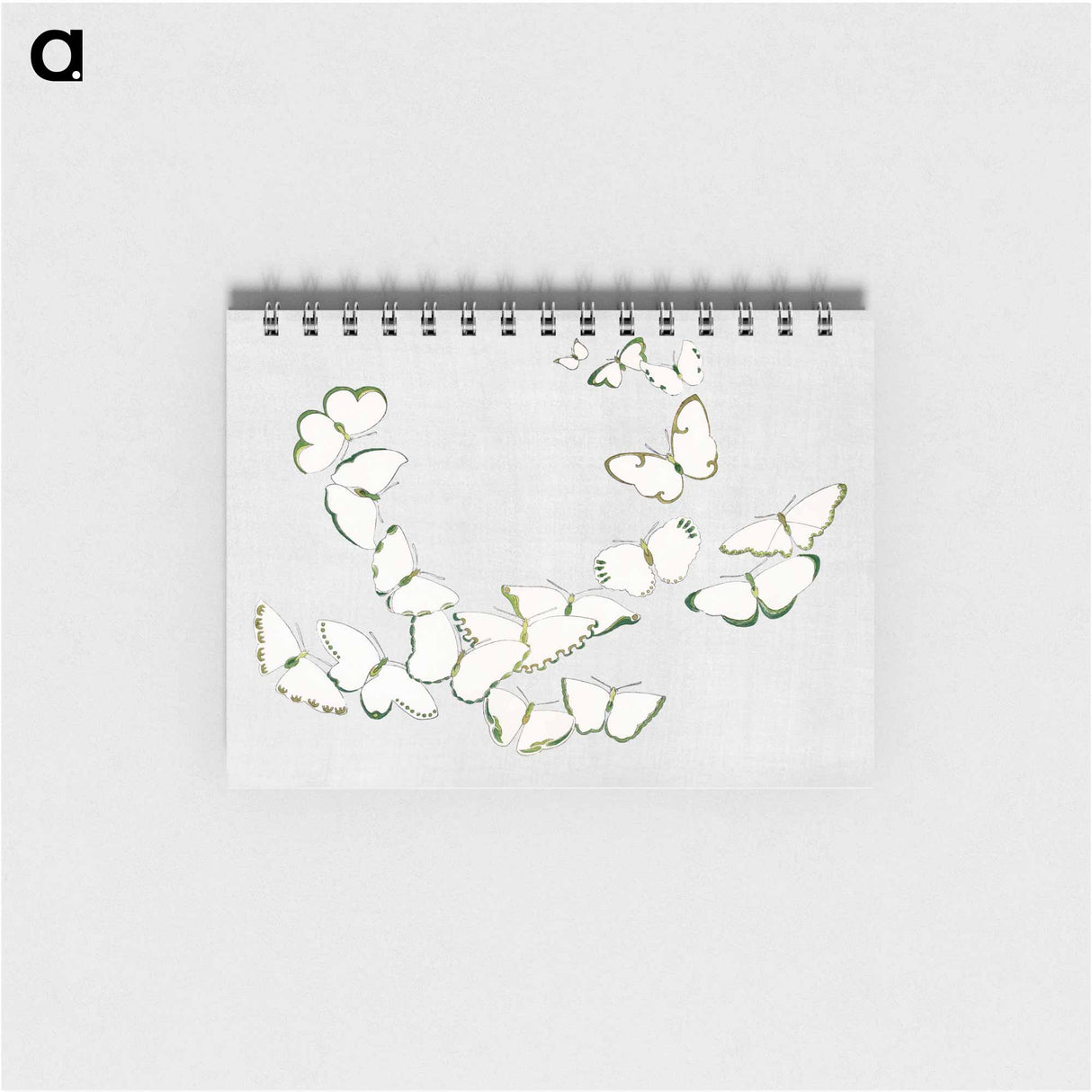 Japanese butterfly - 神坂 雪佳 Memo.