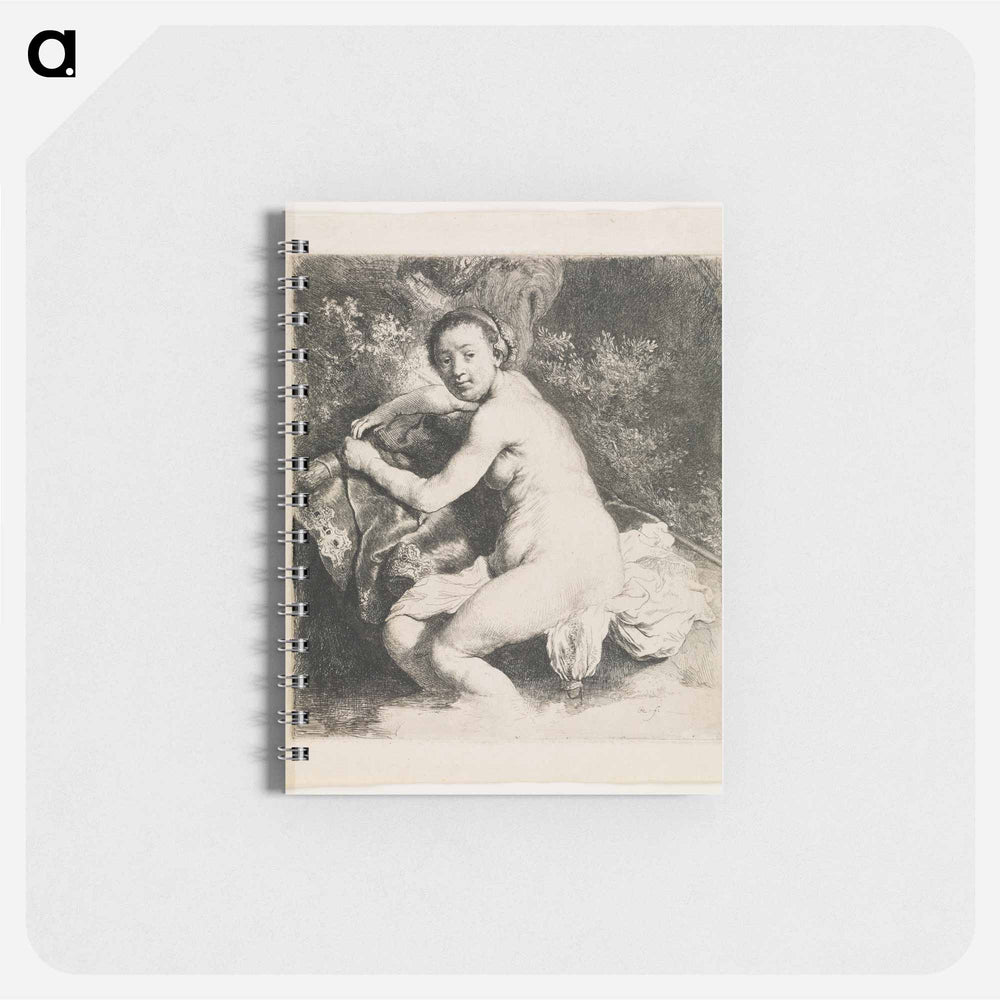 Nude Woman with Round Face and Full Figure - レンブラント ファン レイン Memo.