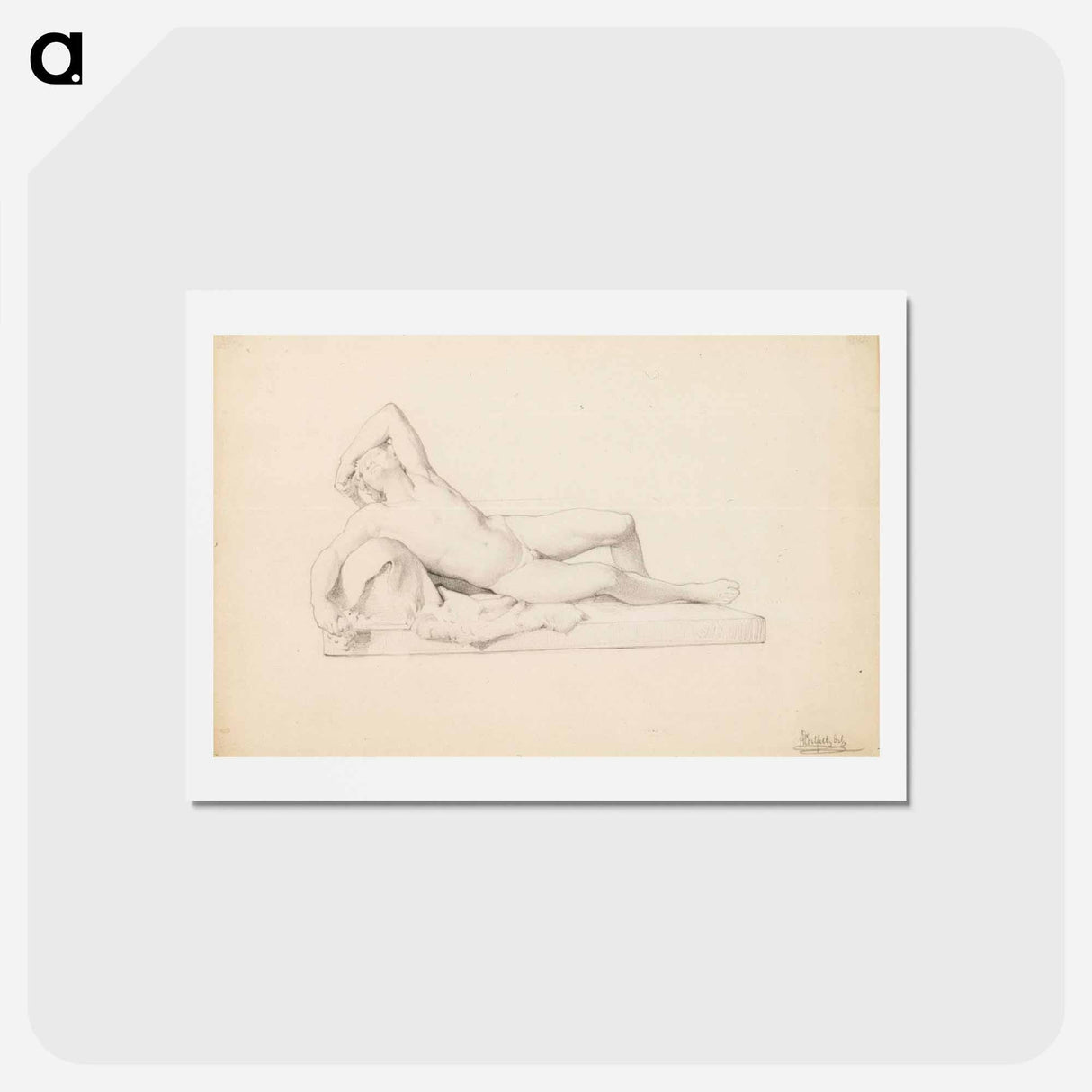 Sergel's faun - アルバート エーデルフェルト Postcard.