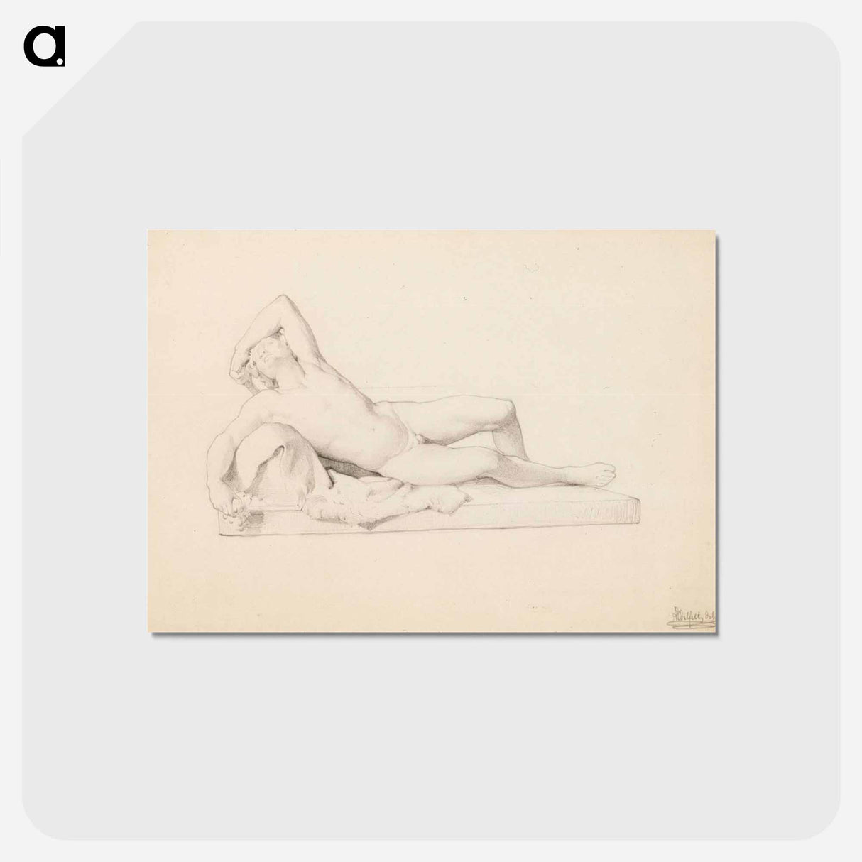 Sergel's faun - アルバート エーデルフェルト Postcard.