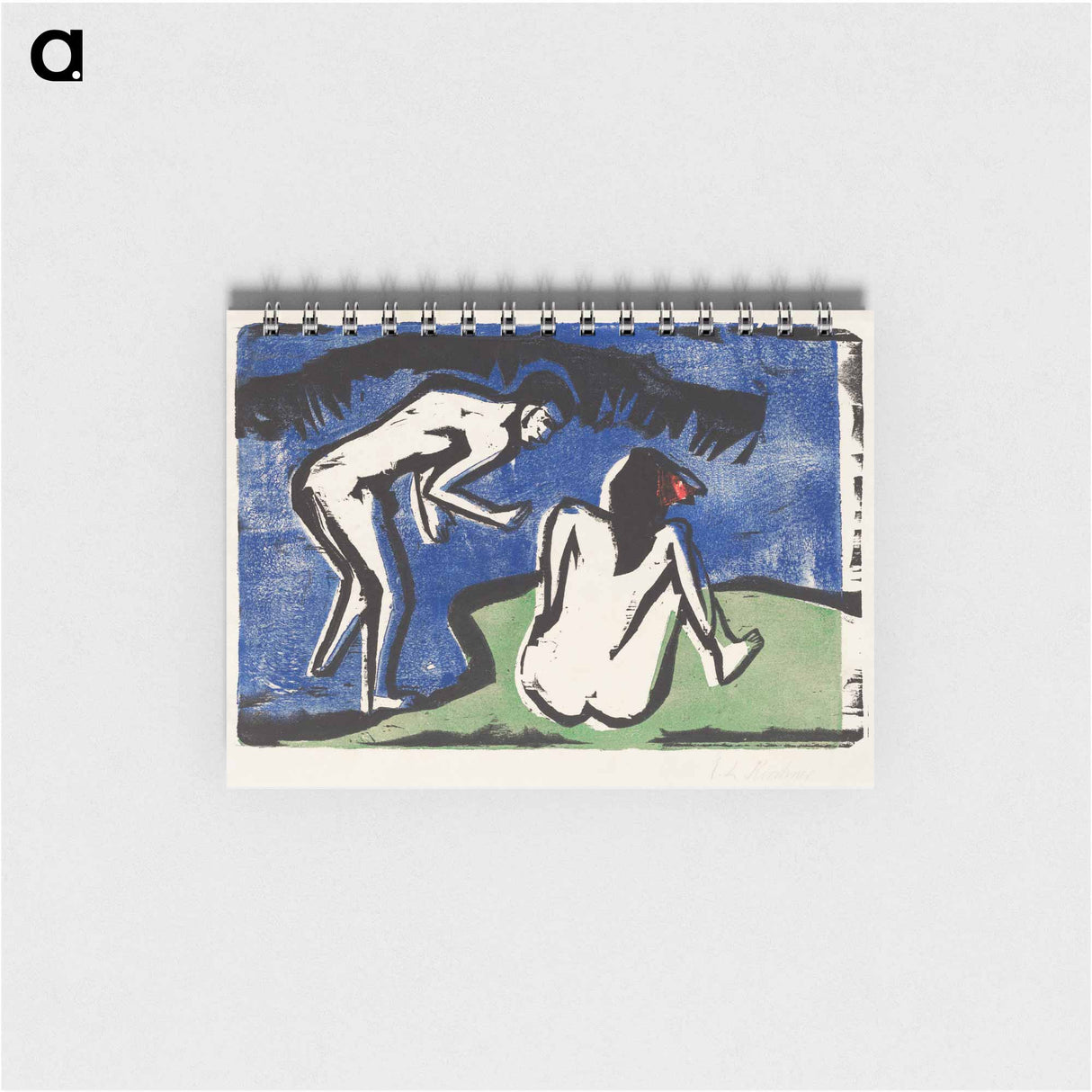 Bathing Couple - エルンスト ルートヴィヒ キルヒナー Memo.