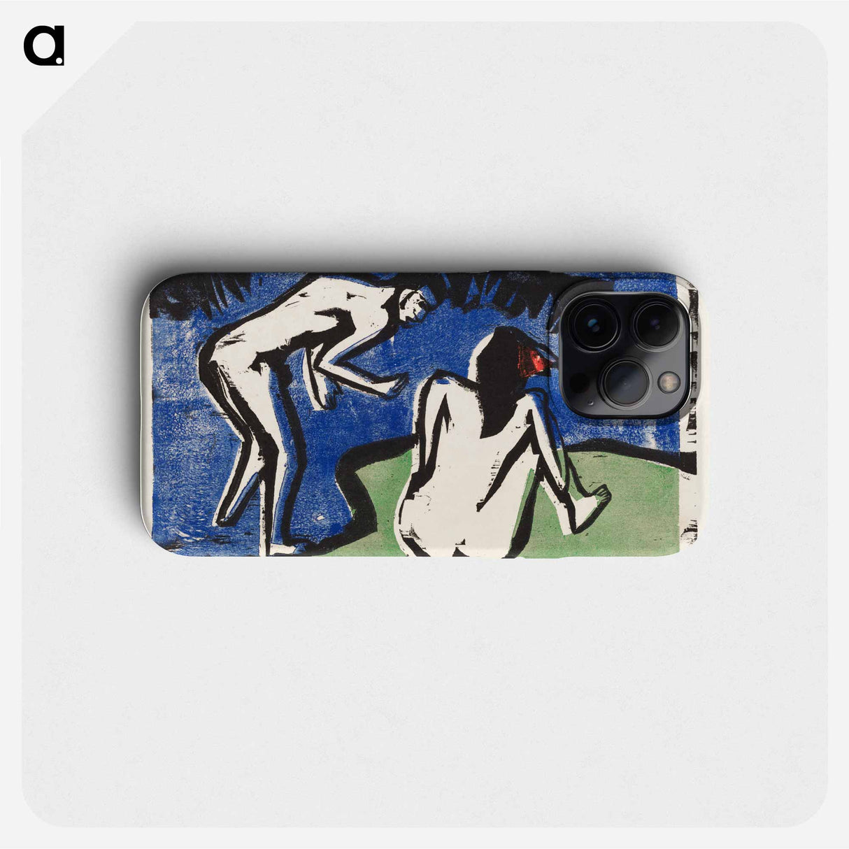 Bathing Couple - Ernst Ludwig Kirchner Phone Case.