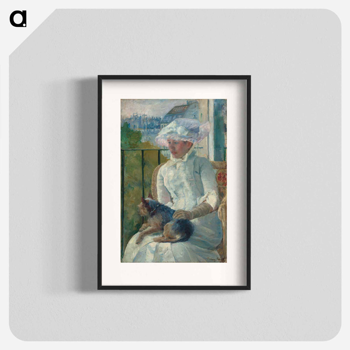 Young Girl at a Window - Mary Cassatt Poster.