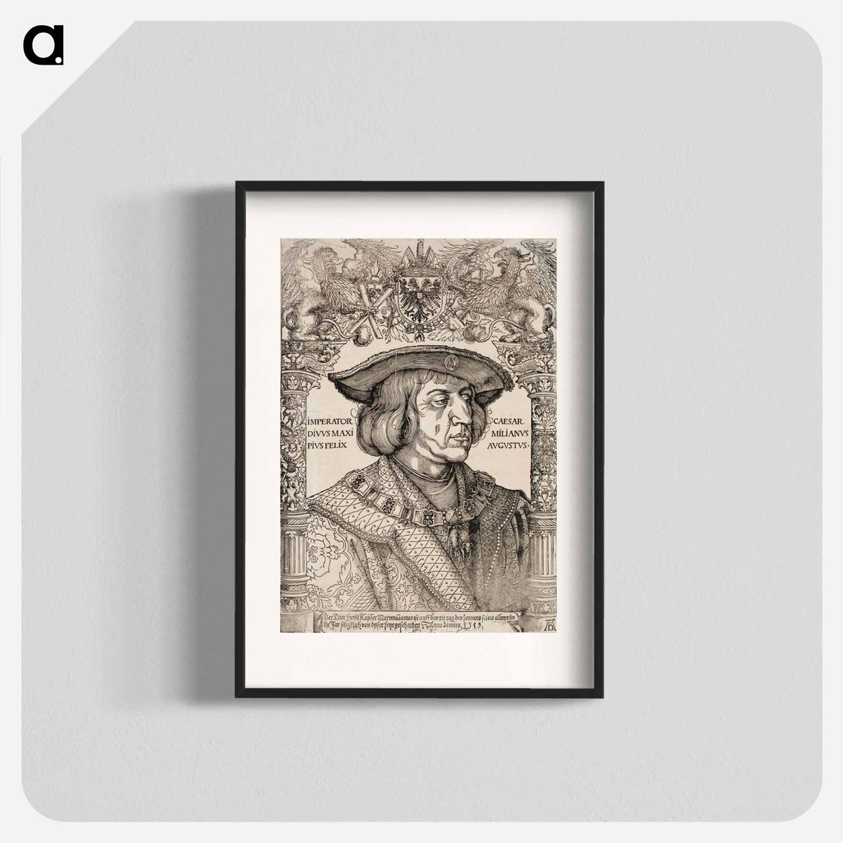 Portrait of emperor Maximilian I - アルブレヒト デューラー Poster.
