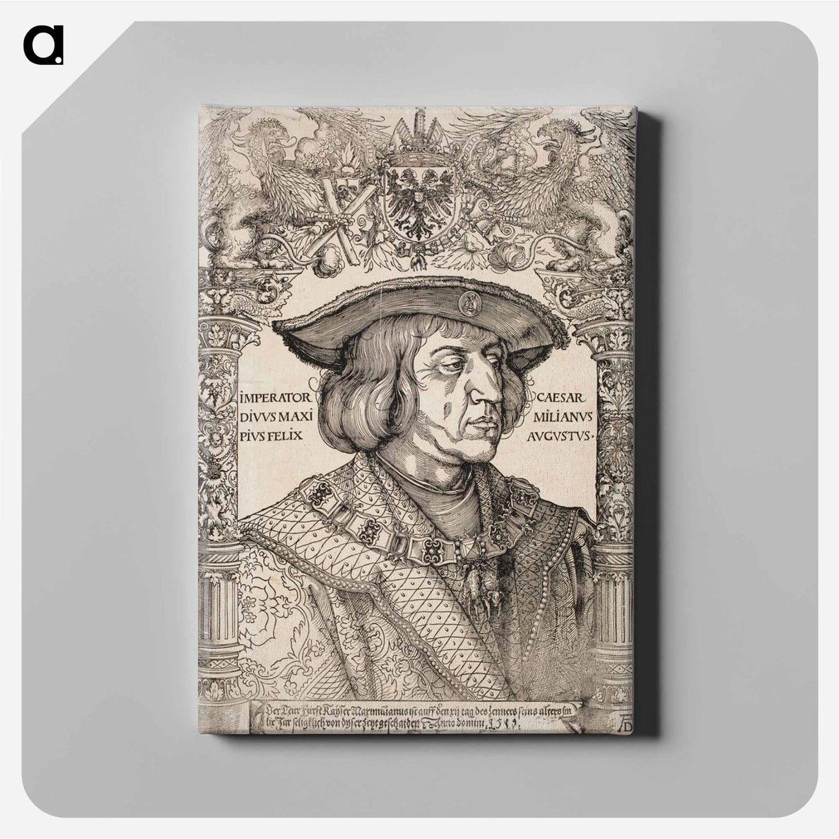 Portrait of emperor Maximilian I - アルブレヒト デューラー Canvas.