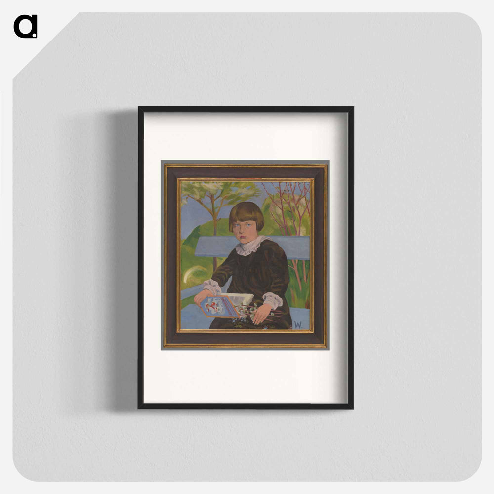 Portrait of a girl - vierka gaceková - アーノルド ピーター ワイズ クビンチャン Poster.