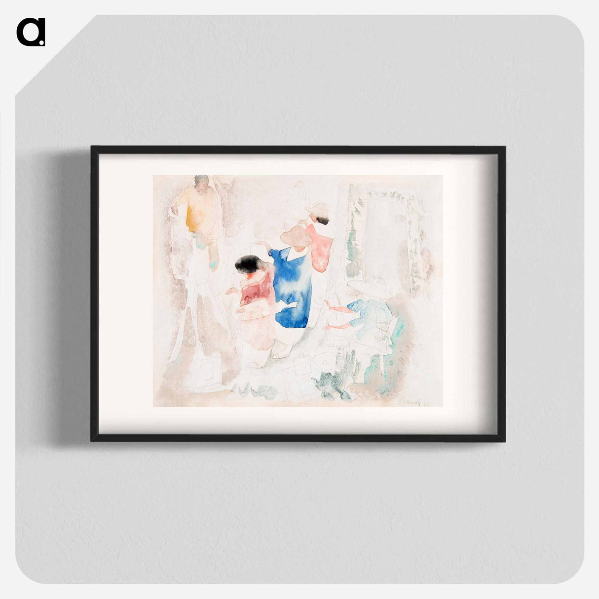 アートポスター-Artists Sketching - チャールズ デムス Poster.