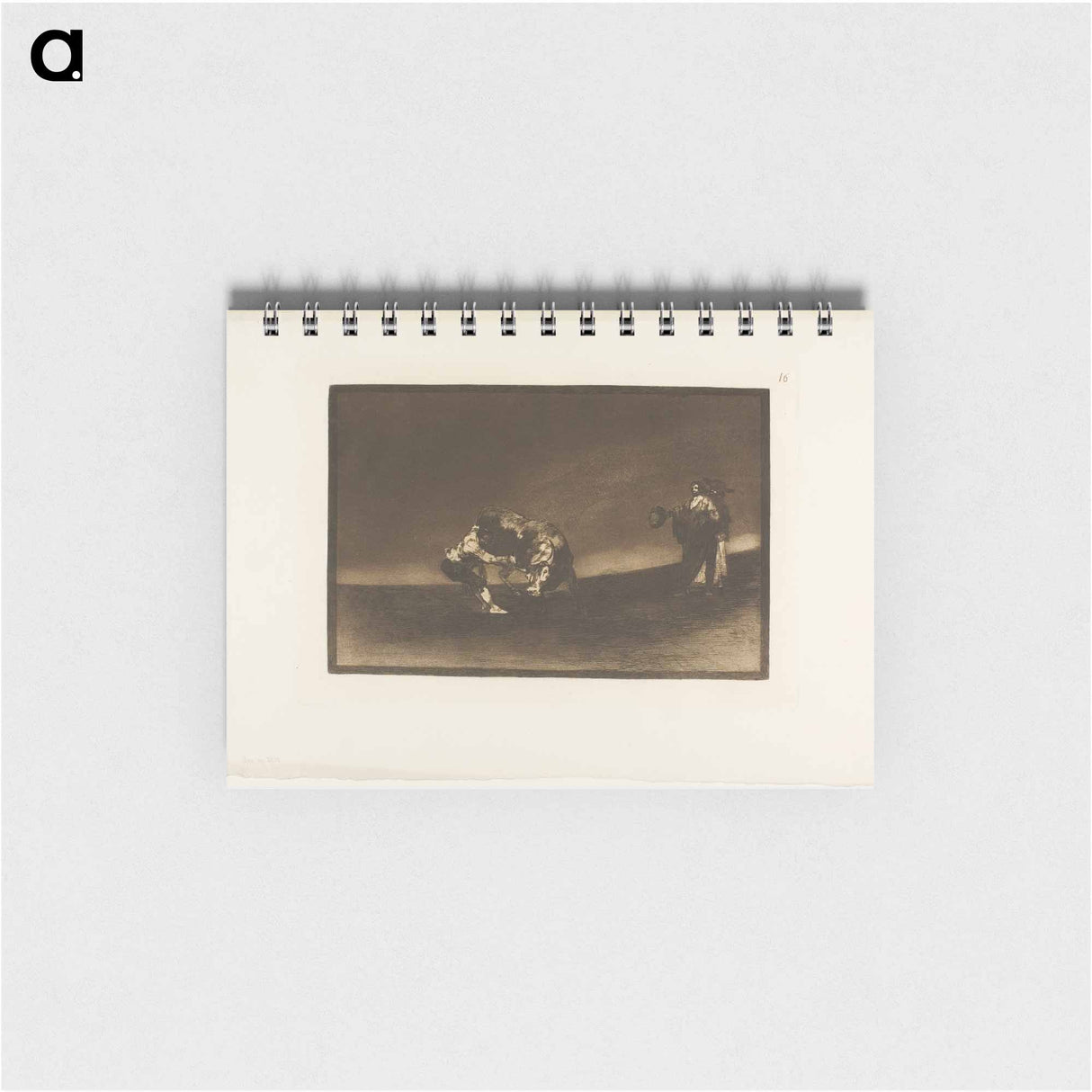 The Same Man Throws a Bull in the Ring at Madrid - フランシスコ デ ゴヤ Memo.