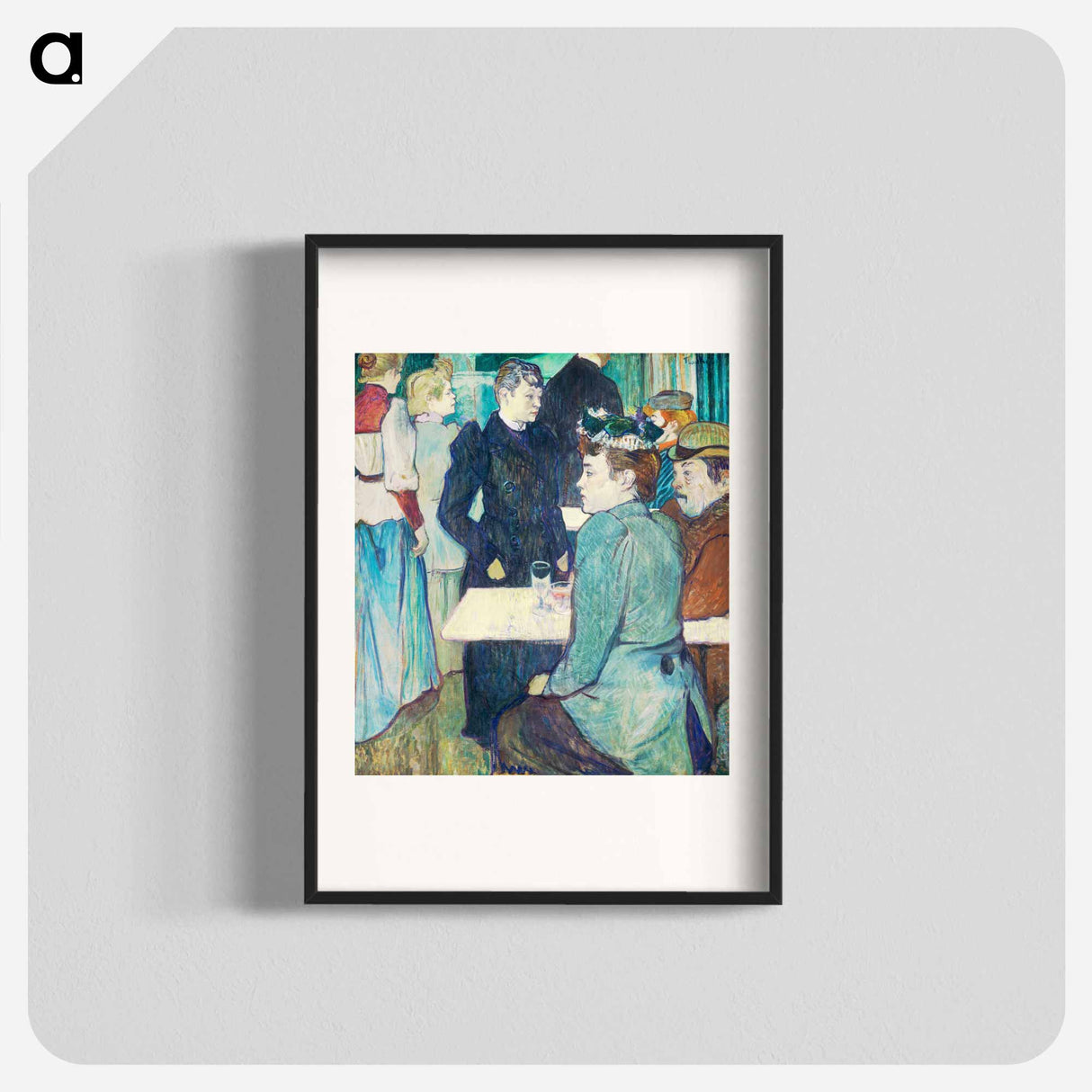 アートポスター-A Corner of the Moulin de la Galette - アンリ ド トゥールーズ ロートレック Poster.