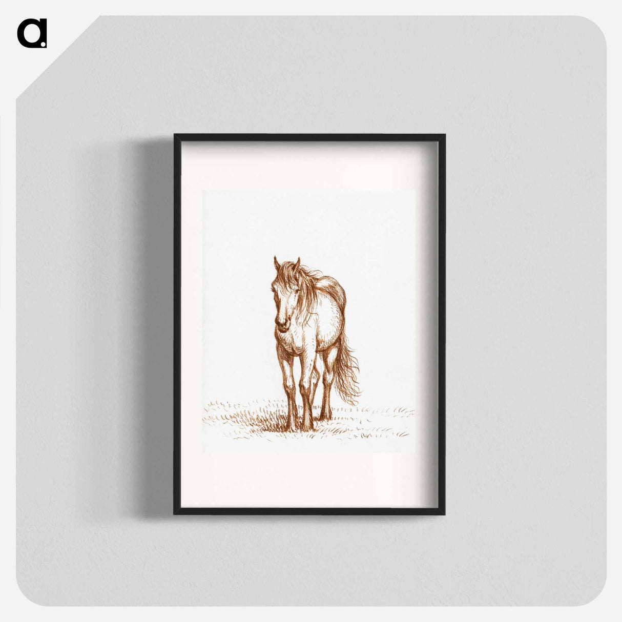 Standing horse - ジャン ベルナール Poster.