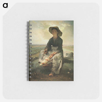 The Young Shepherdess - ジャン フランソワ ミレー Memo.