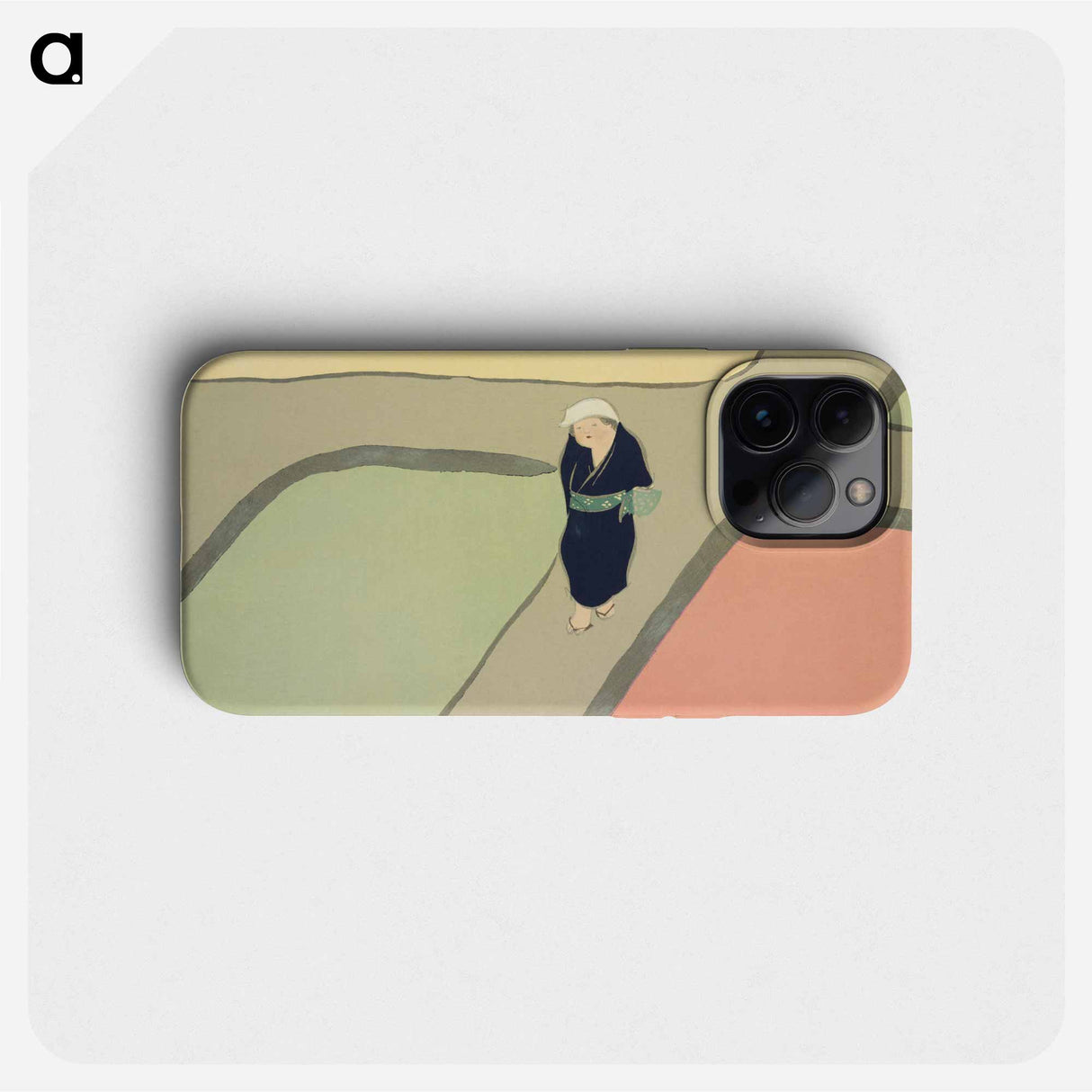 Path through the fields from Momoyogusa–Flowers of a Hundred Generations - 神坂 雪佳 Phone Case.