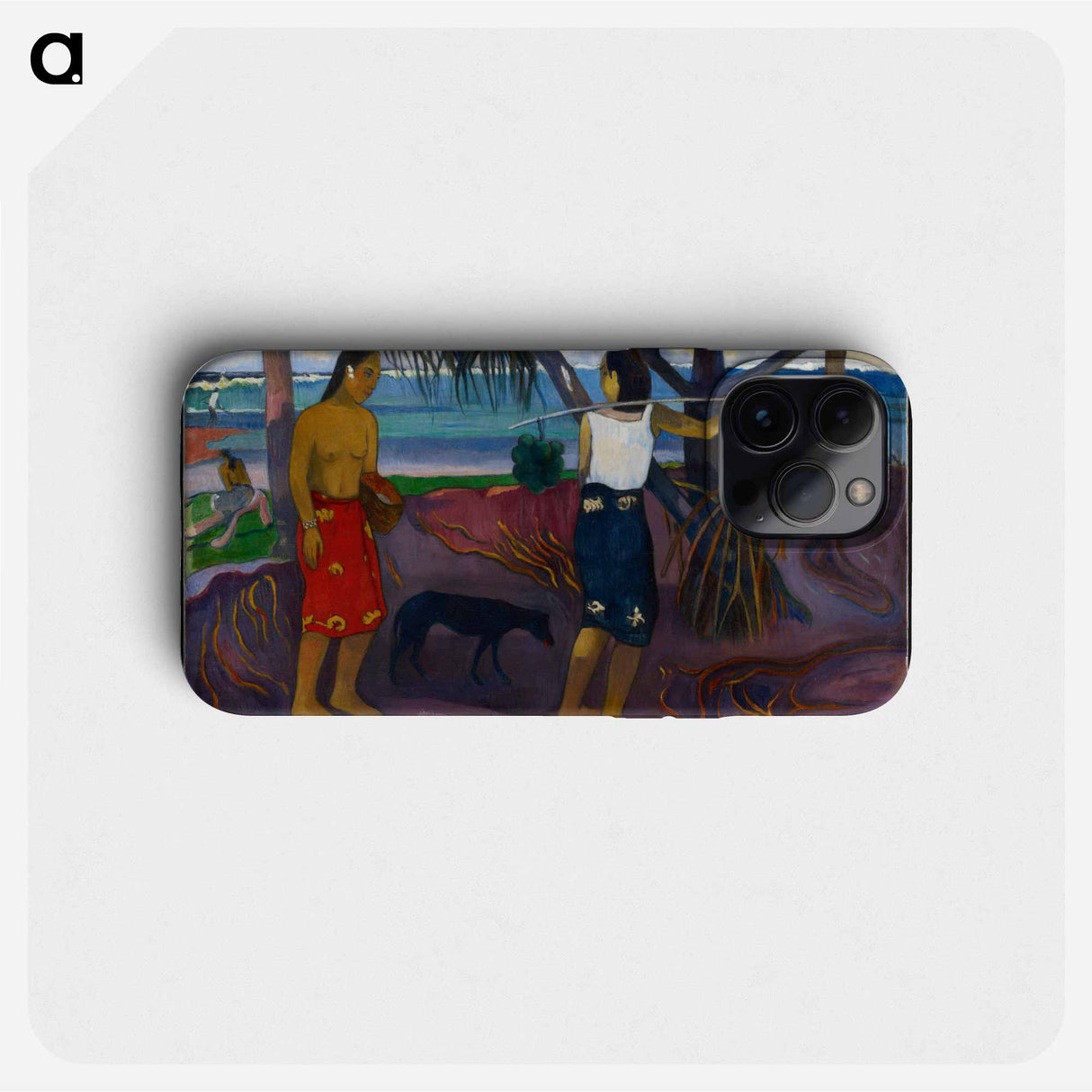 I Raro Te Oviri (Under the Pandanus) - Paul Gauguin Phone Case.