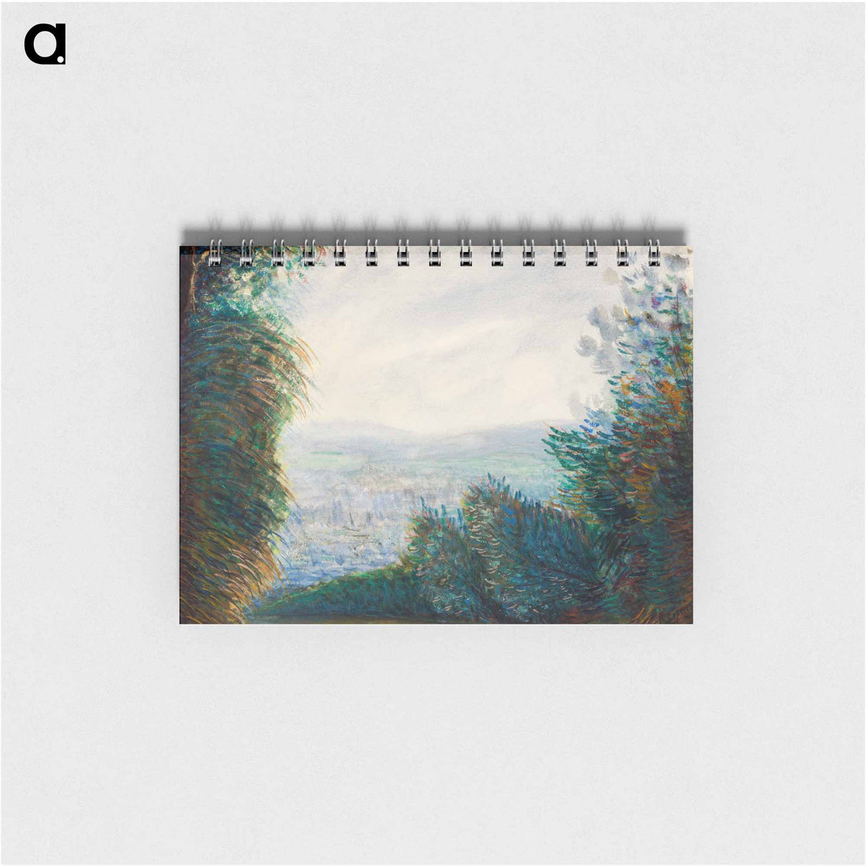 The Auvers Valley on the Oise River - ピエール オーギュスト ルノワール Memo.