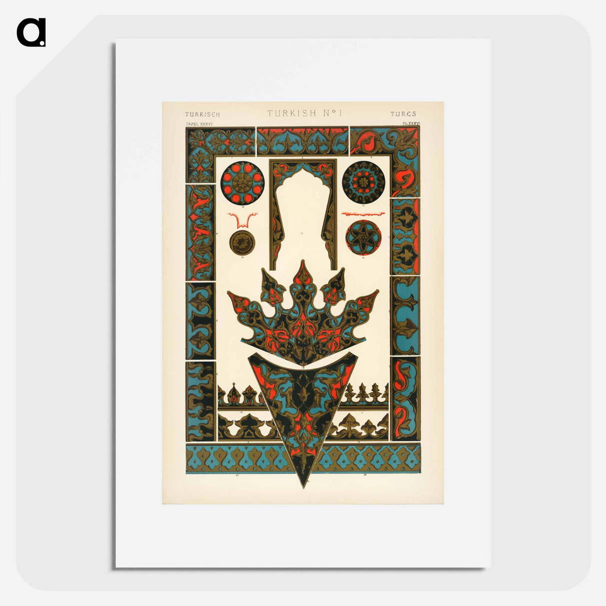 アートポスター-Nineteenth-Century Ornament Pattern
- 装飾の文法 Poster.