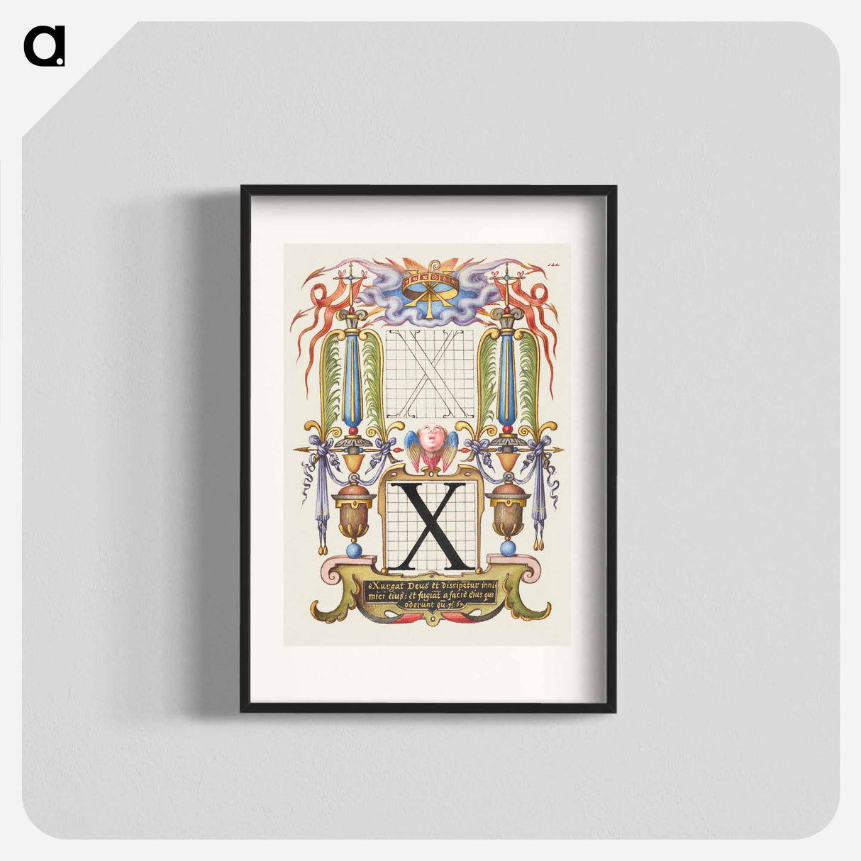 アートポスター-Guide for Constructing the Letter X from Mira Calligraphiae Monumenta
- 書道のお手本 Poster.