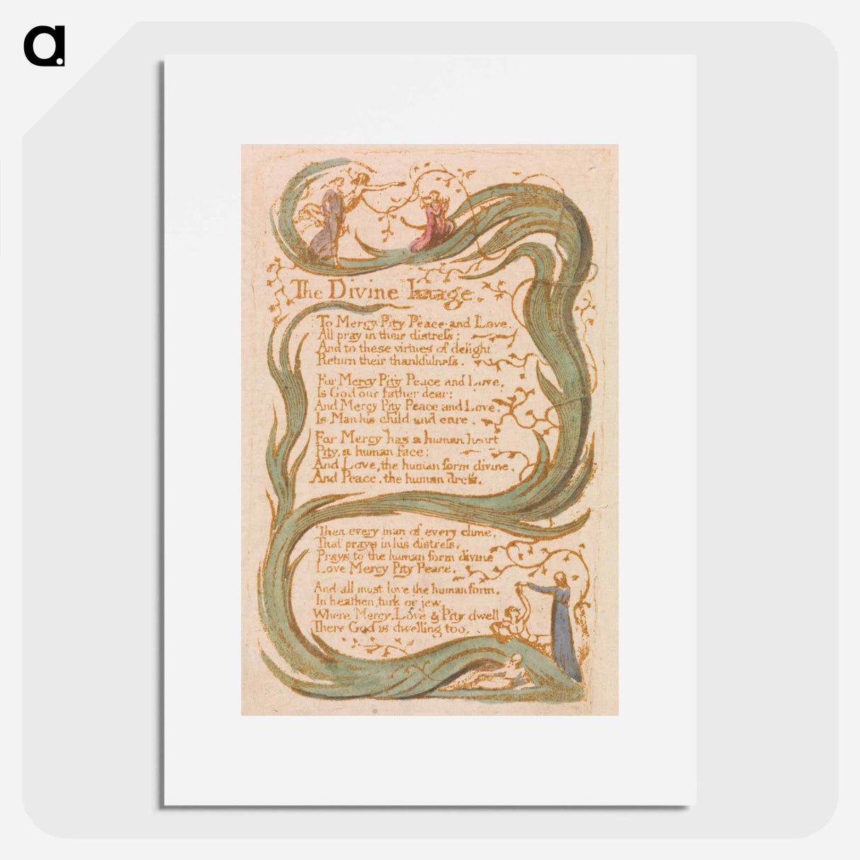 The Divine Image - William Blake Poster.