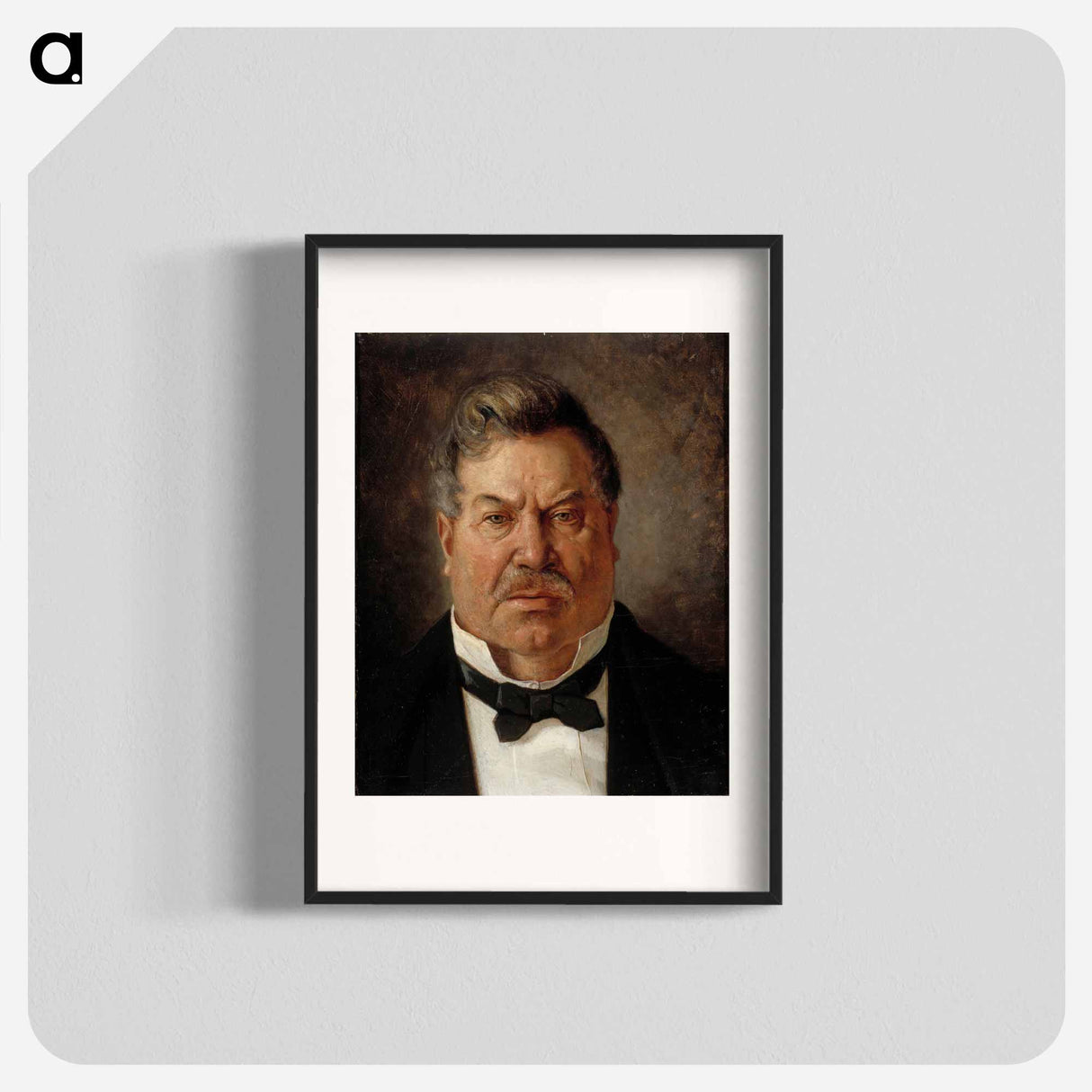 Portrait of August Streng - アルバート エーデルフェルト Poster.
