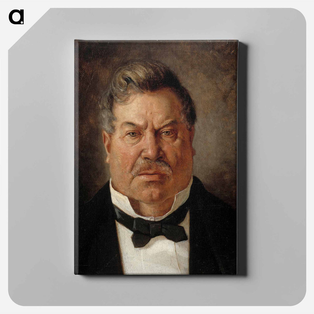 Portrait of August Streng - アルバート エーデルフェルト Canvas.