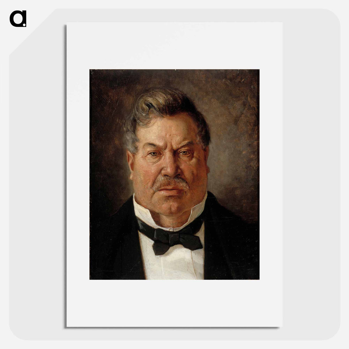 Portrait of August Streng - アルバート エーデルフェルト Poster.