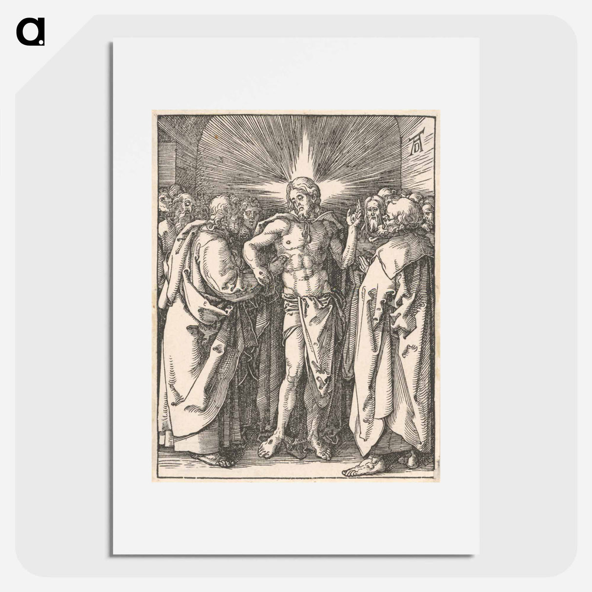 Unbelieving thomas - アルブレヒト デューラー Poster.