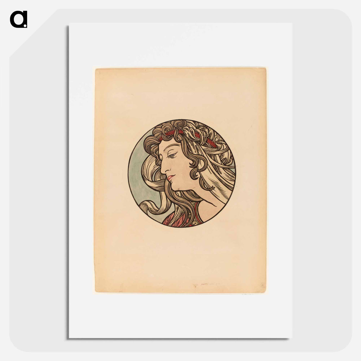 Stained glass window for the facade of the Fouquet boutique - Alphonse Mucha Poster.