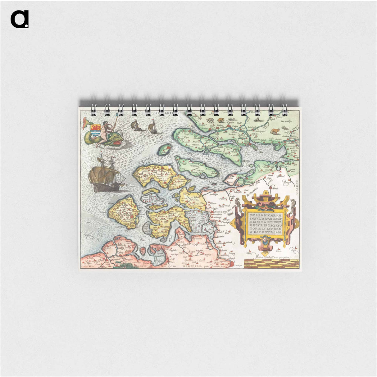 Kaart van Zeeland - アンティーク地図 Memo.