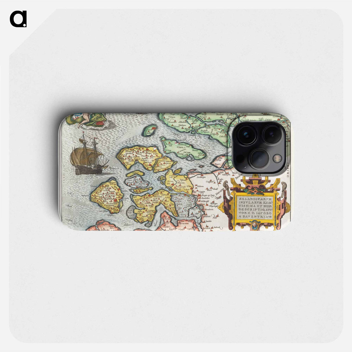 Kaart van Zeeland - アンティーク地図 Phone Case.