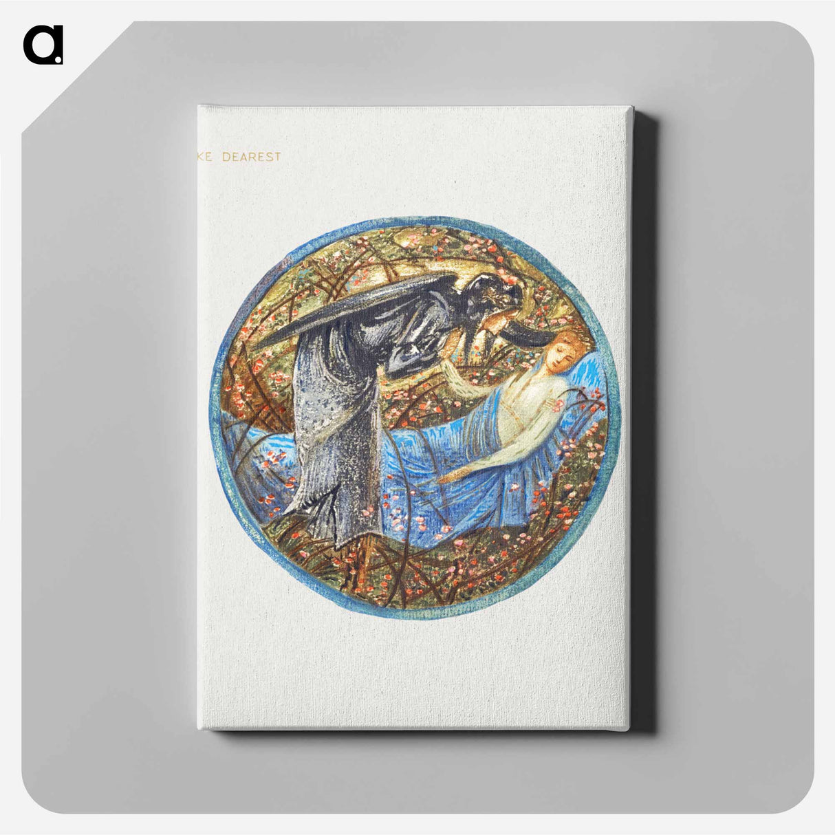 Wake, Dearest from The Flower Book - エドワード バーン ジョーンズ Canvas.