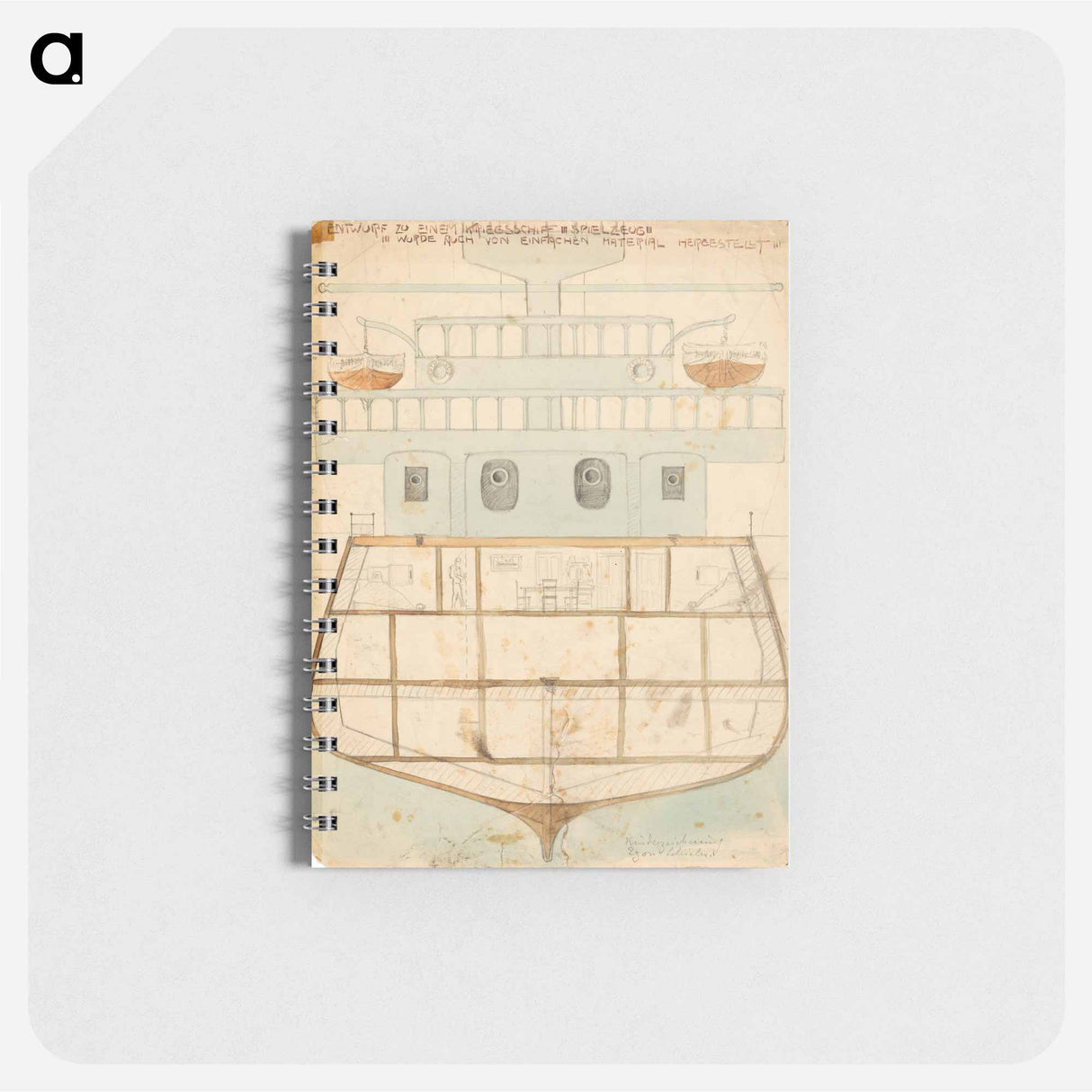 Design for a toy warship - エゴン シーレ Memo.