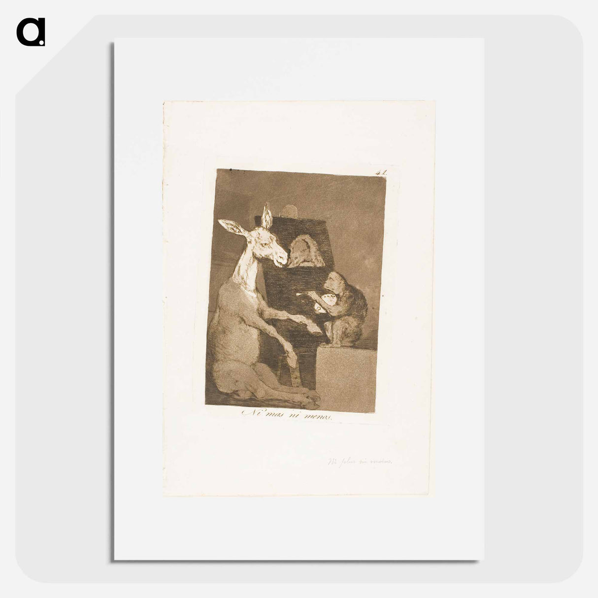 Neither more nor less - Francisco de Goya Poster.