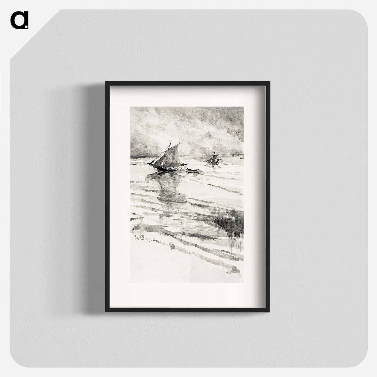 Sailboats - Henri de Toulouse-Lautrec Poster.