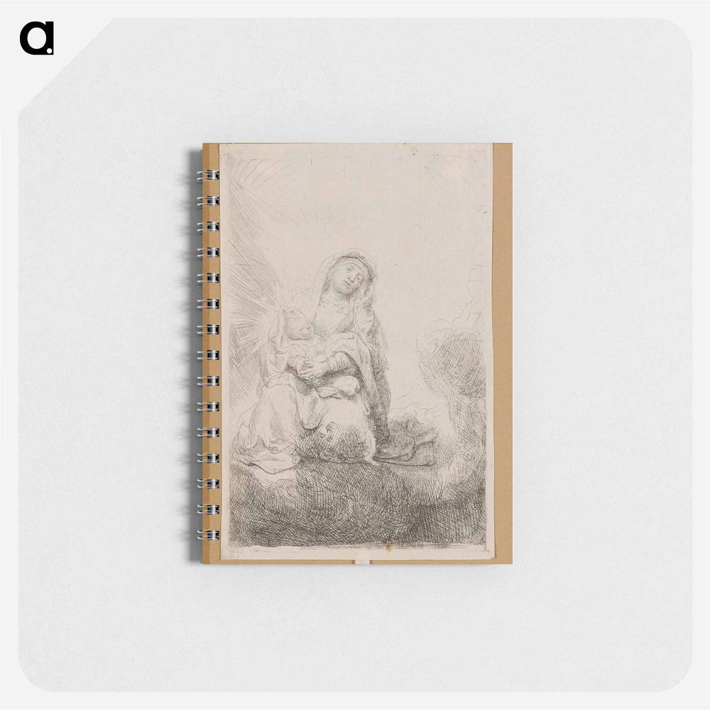 Virgin and Child in the Clouds - レンブラント ファン レイン Memo.