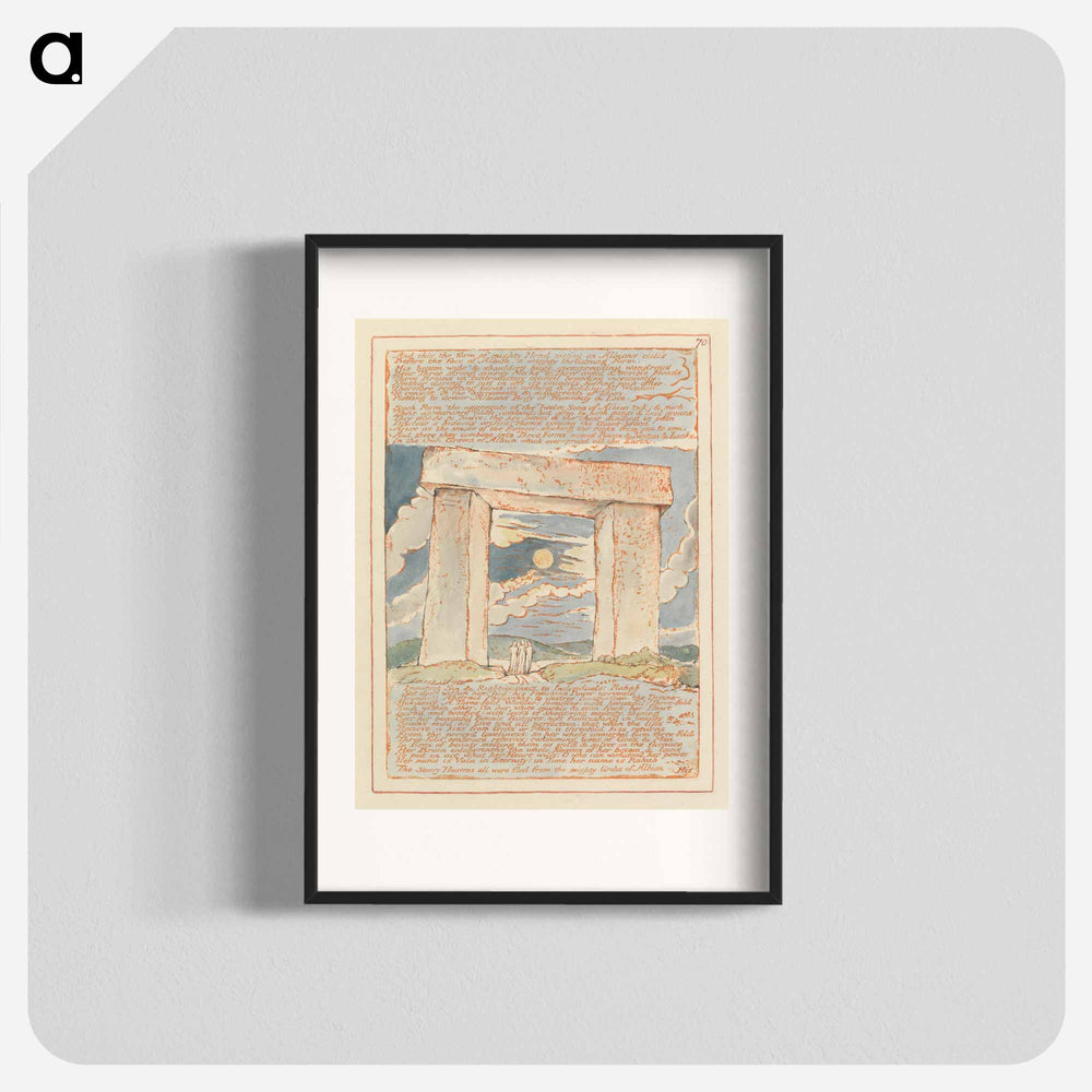 Jerusalem, Plate 70 - William Blake Poster.