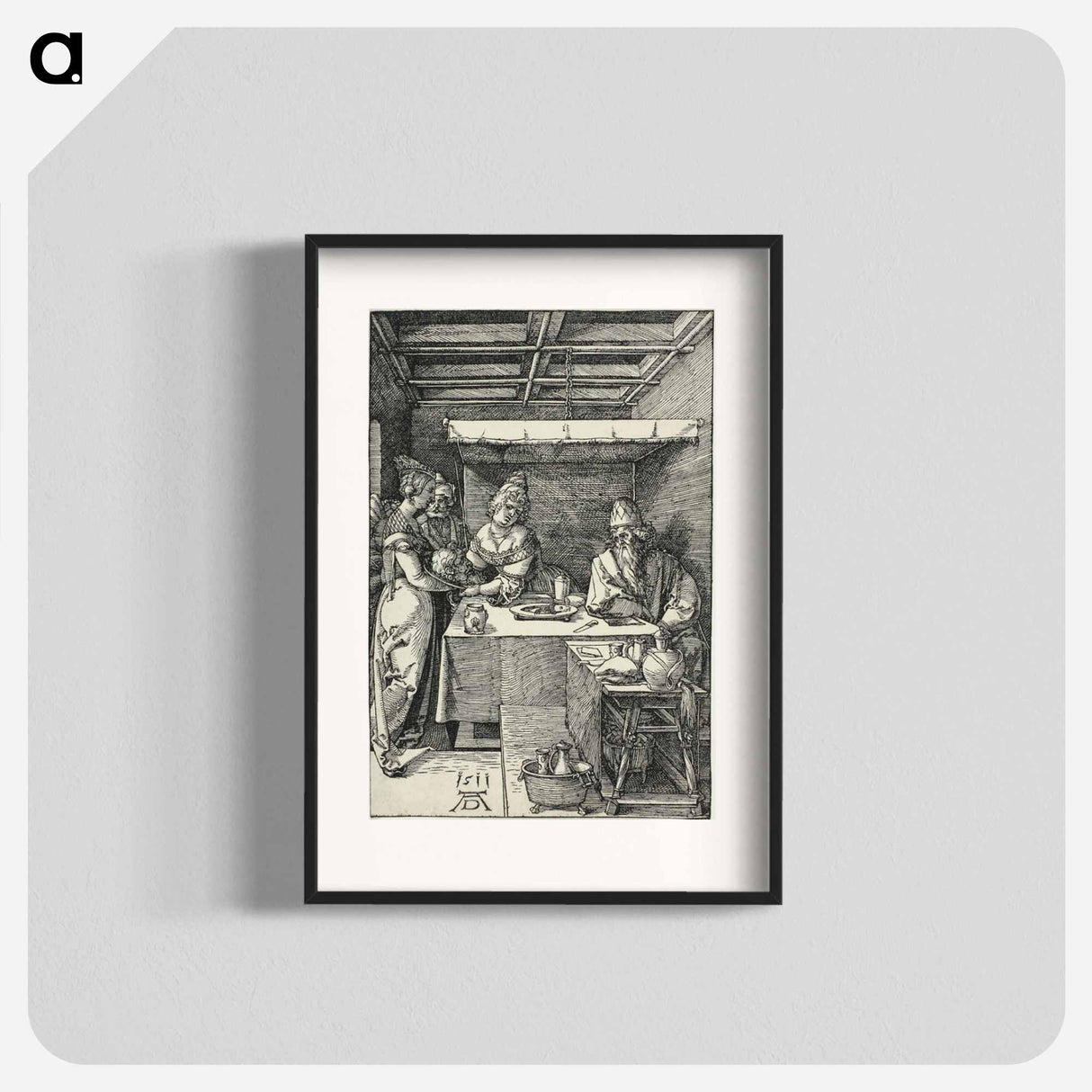 Salome Presenting the Head of John the Baptist - アルブレヒト デューラー Poster.