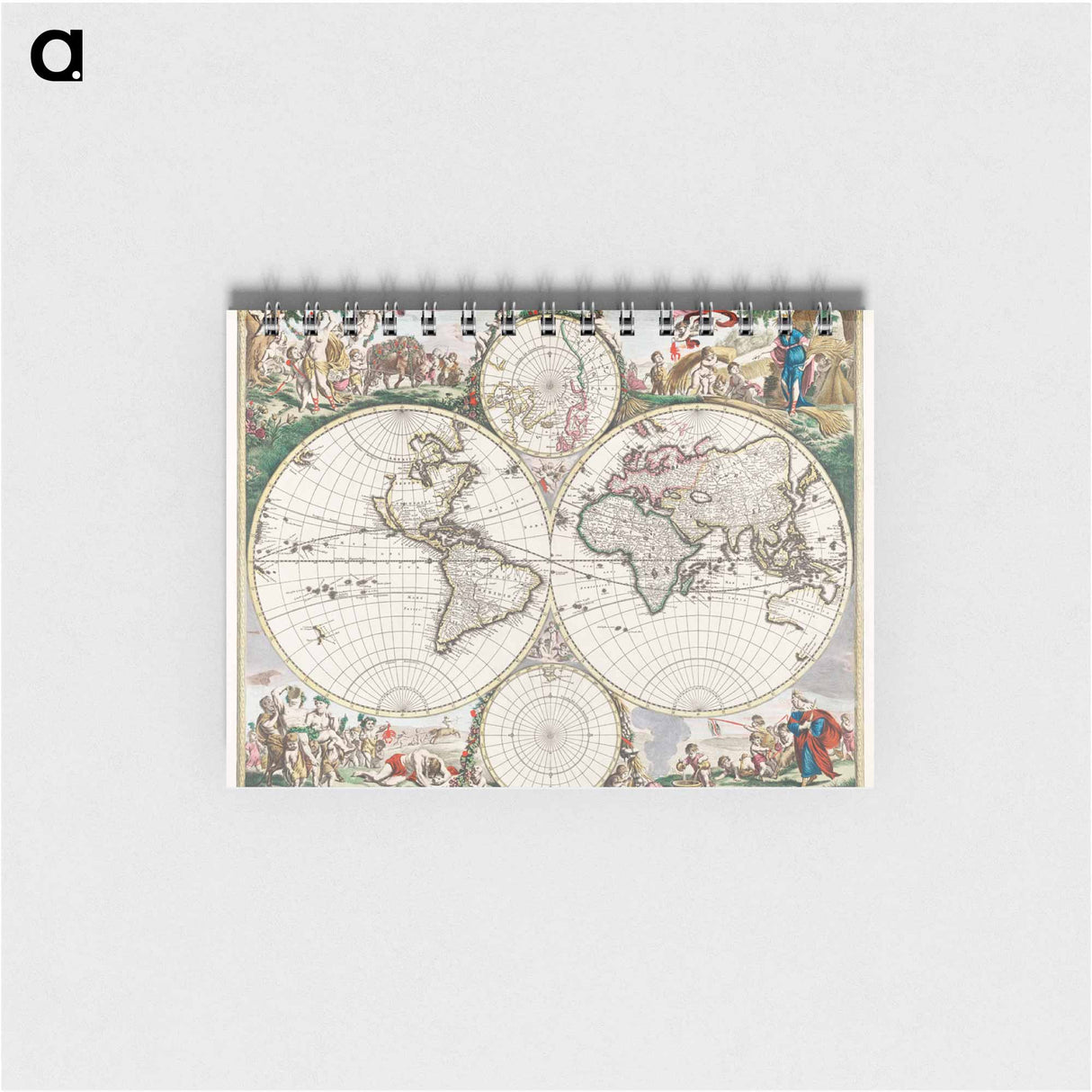 Nova orbis tabvla in lvcem edita - アンティーク地図 Memo.