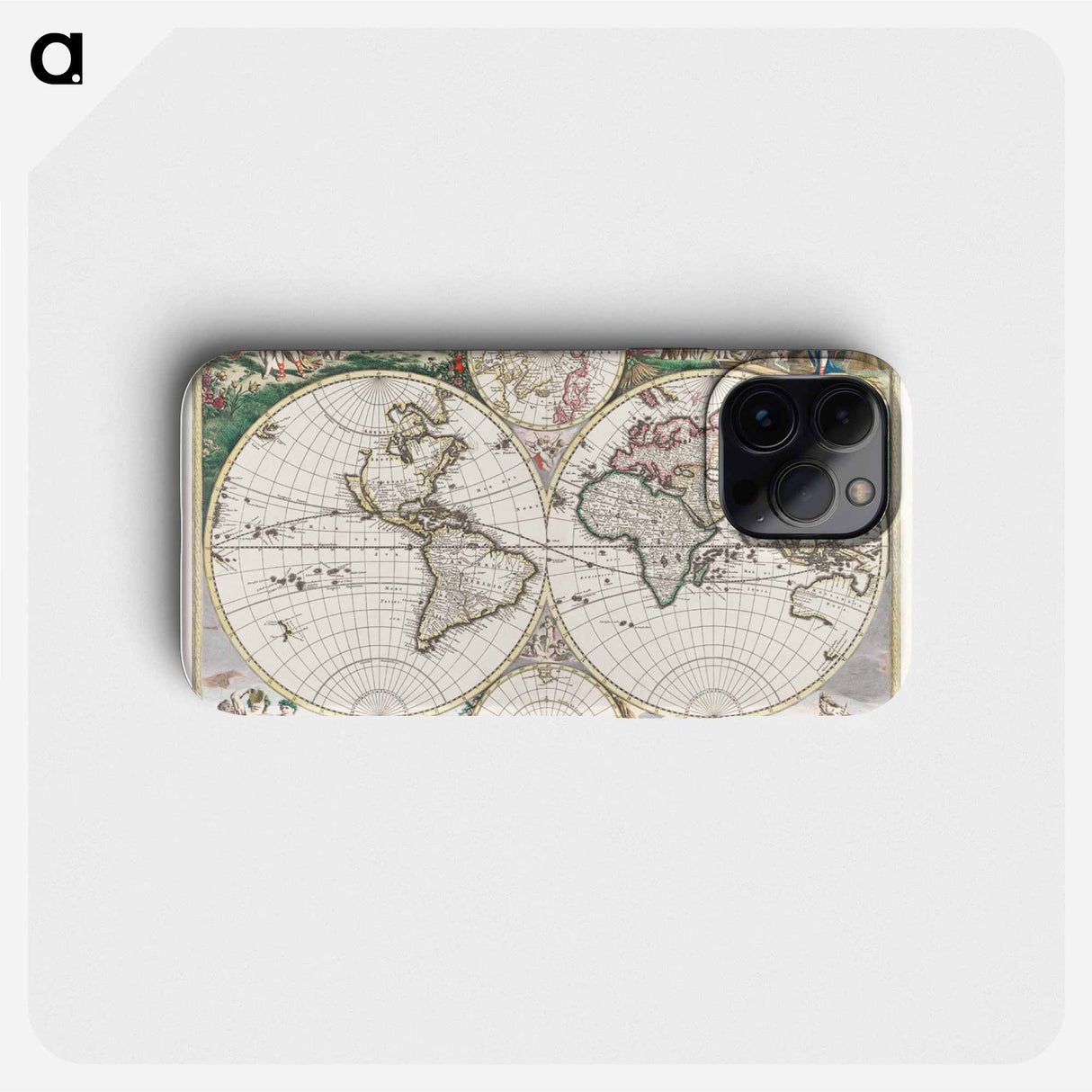 Nova orbis tabvla in lvcem edita - アンティーク地図 Phone Case.