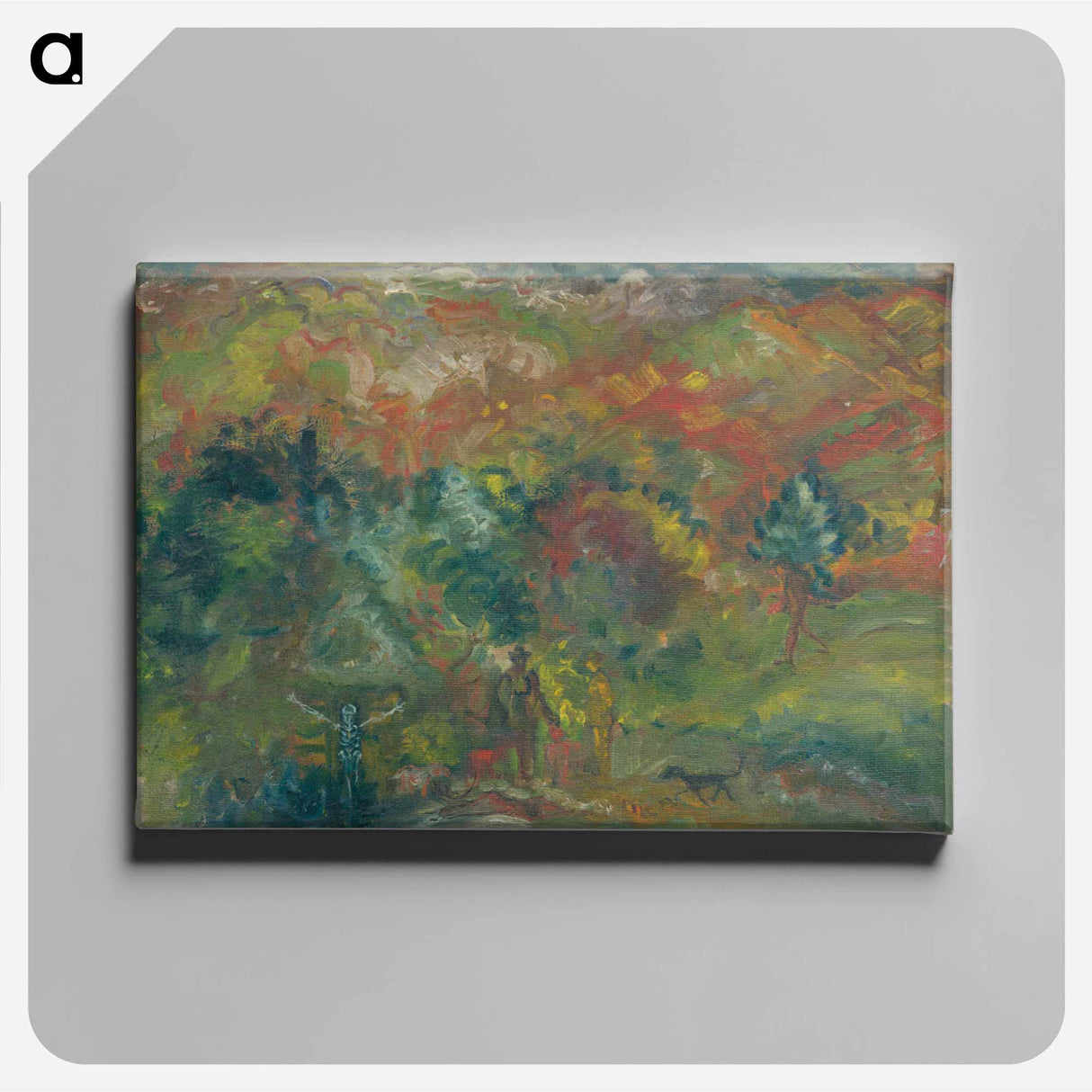 Hunters and death - アーノルド ピーター ワイズ クビンチャン Canvas.