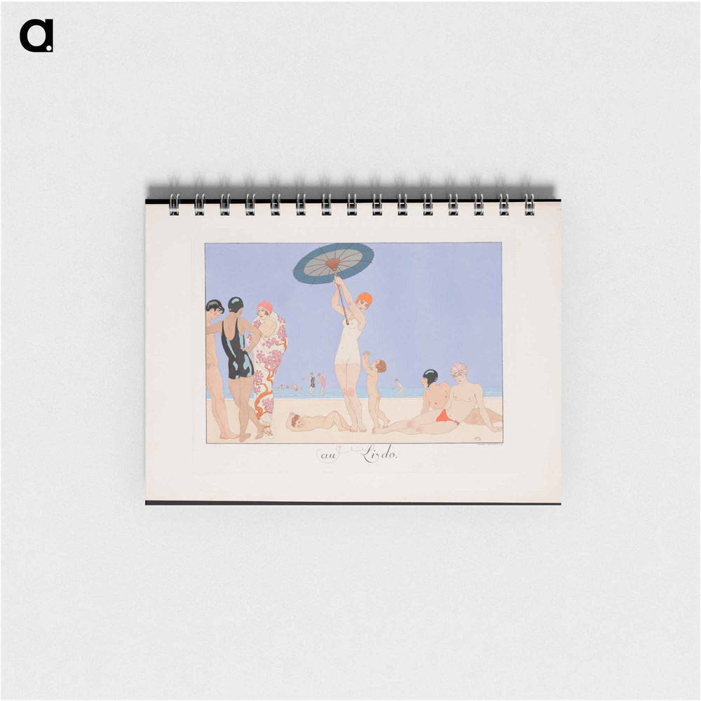 Au Lido Plate no. 14 - ジョルジュ バルビエ Memo.