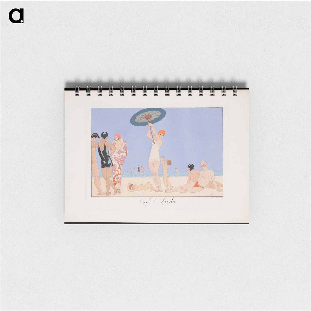 Au Lido Plate no. 14 - ジョルジュ バルビエ Memo.