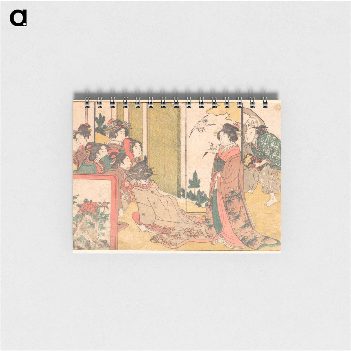 Girls Entertained by Performers - 喜多川 歌麿 Memo.