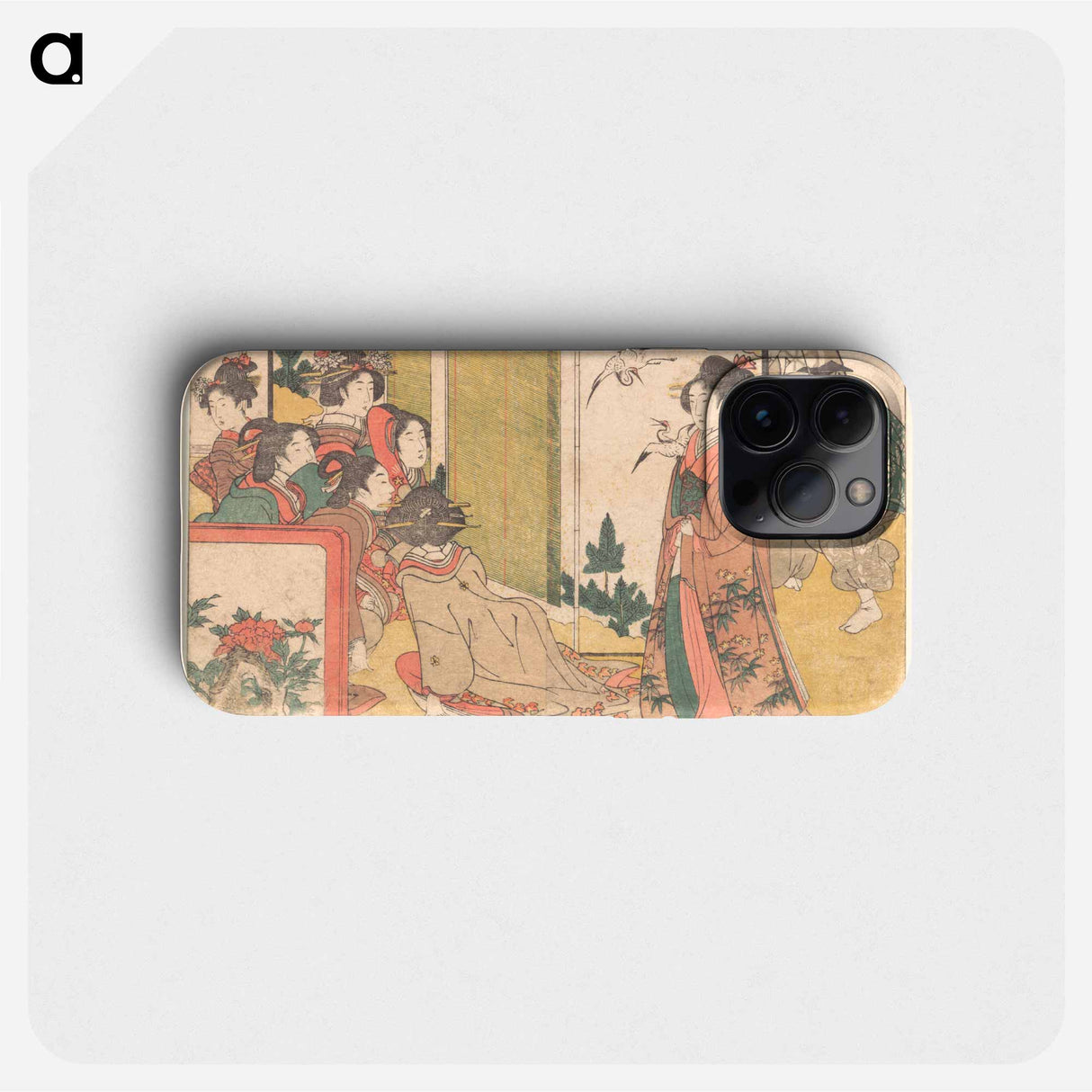 Girls Entertained by Performers - 喜多川 歌麿 Phone Case.