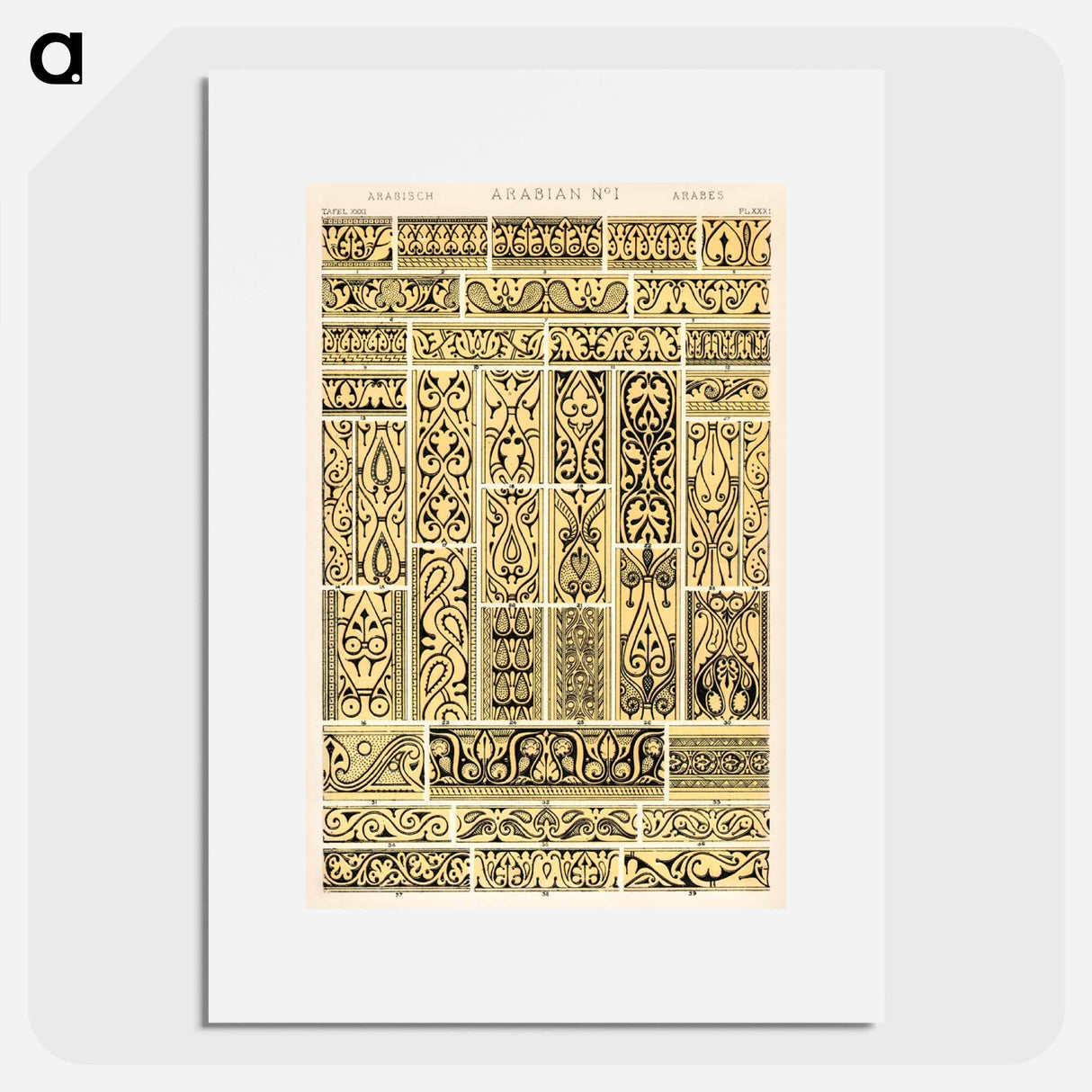 アートポスター-Grammar of Ornament Illustration
- 装飾の文法 Poster.