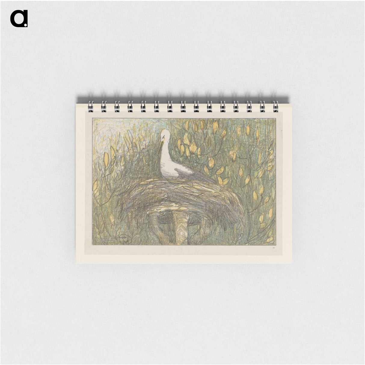 Ooievaar in nest - テオ ヴァン ホイテマ Memo.