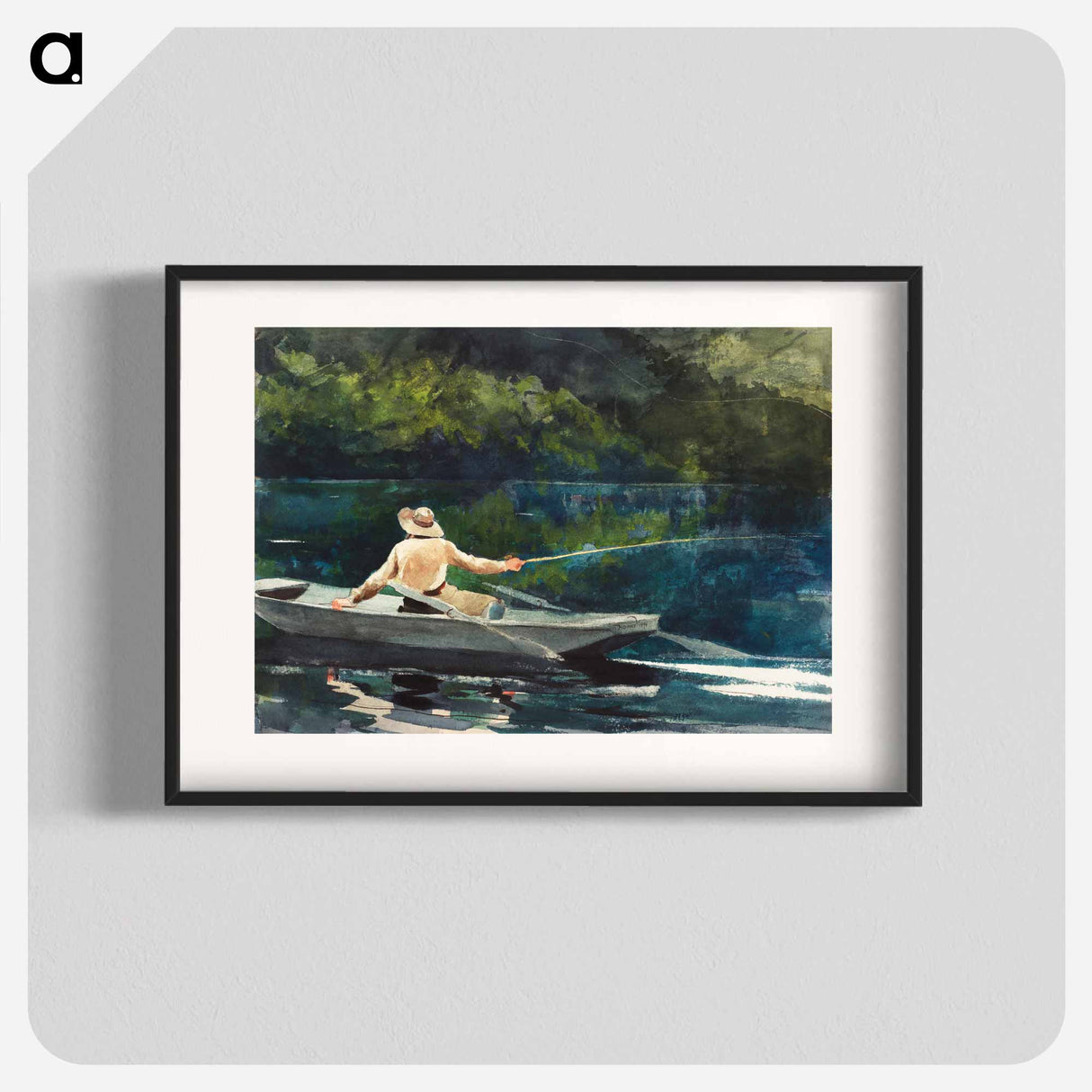 アートポスター-Casting, Number Two - ウィンスロー ホーマー Poster.