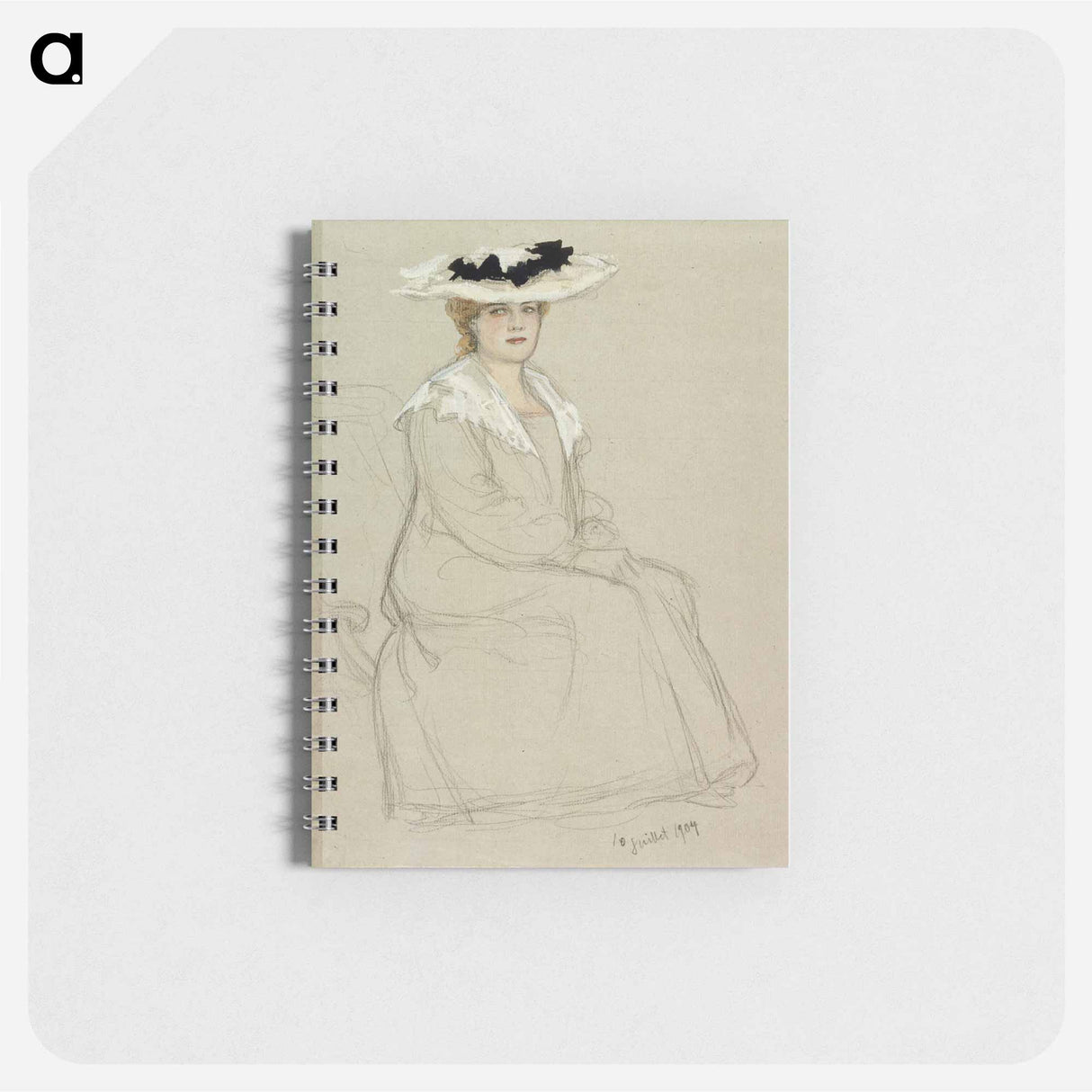 Istuva hattupäinen nainen - アルバート エーデルフェルト Memo.