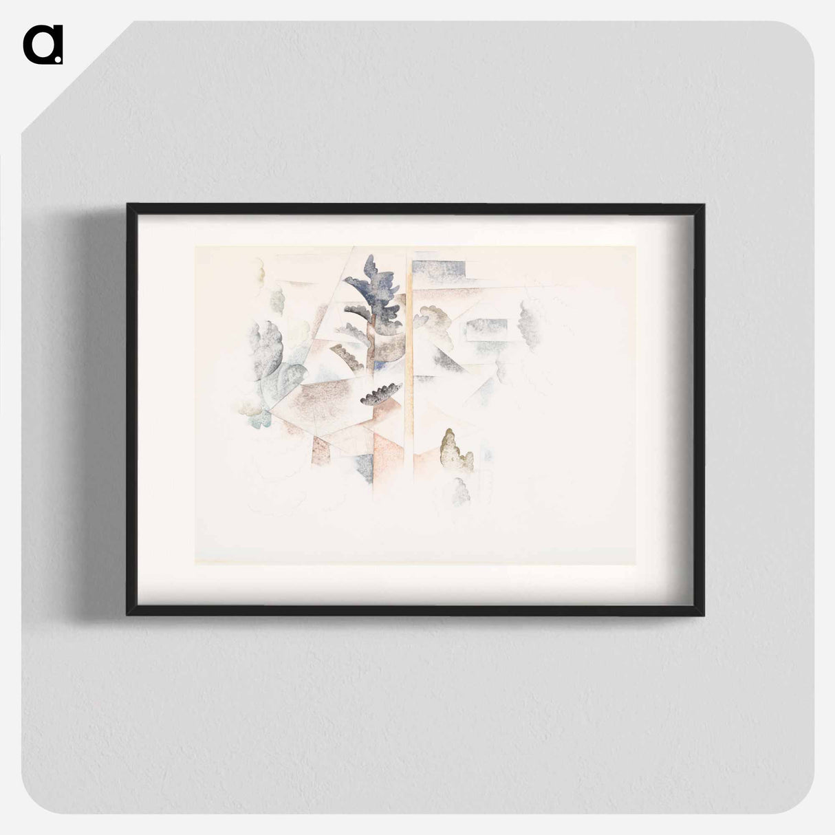 アートポスター-Bermuda: Trees and Architecture - チャールズ デムス Poster.