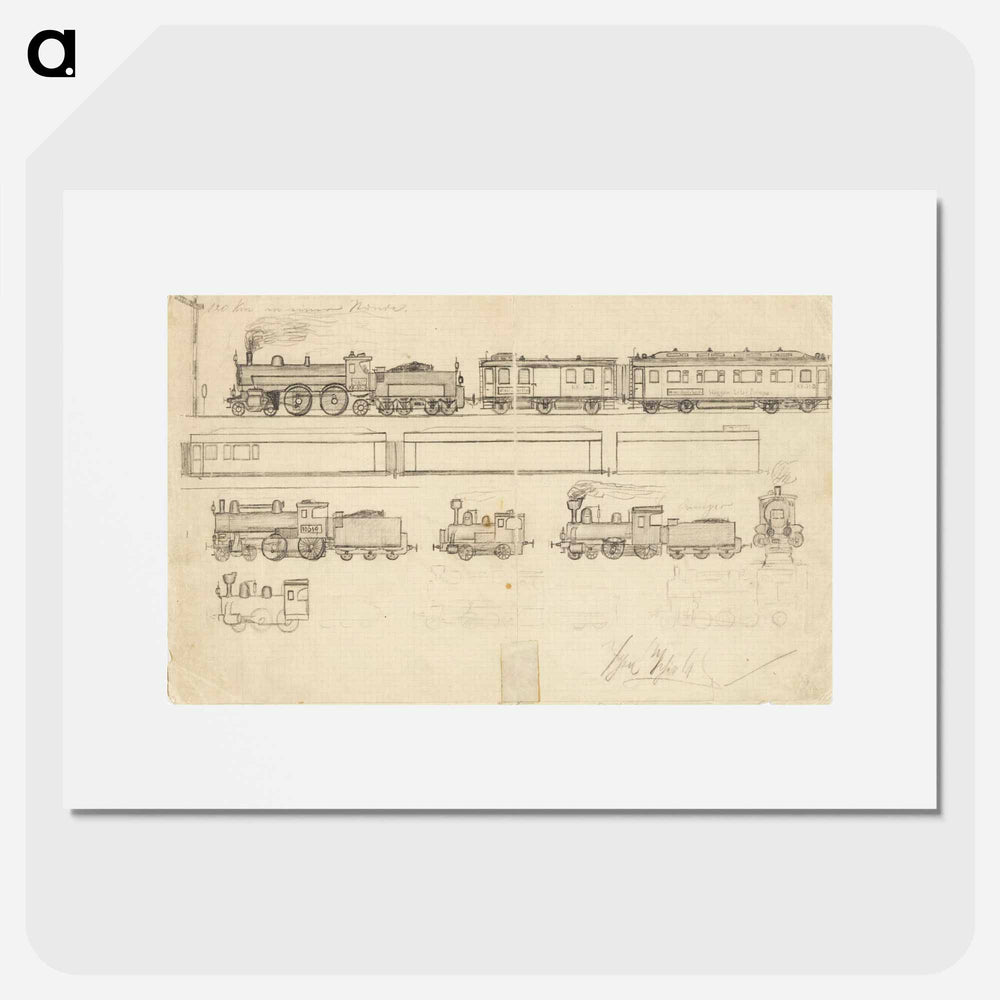 Railways - エゴン シーレ Poster.