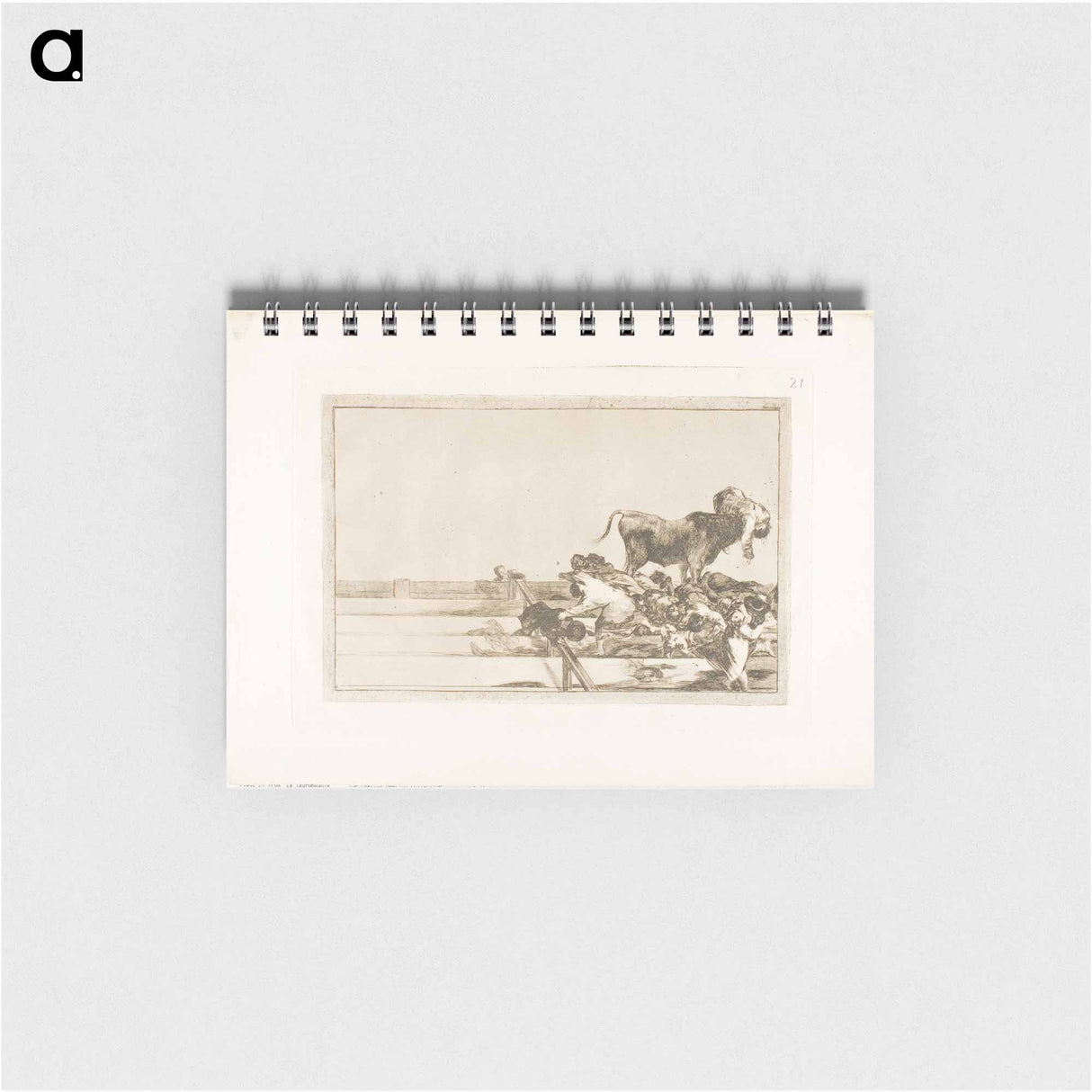 Dreadful events in the front rows of the ring at Madrid, and death of the mayor of Torrejón - フランシスコ デ ゴヤ Memo.