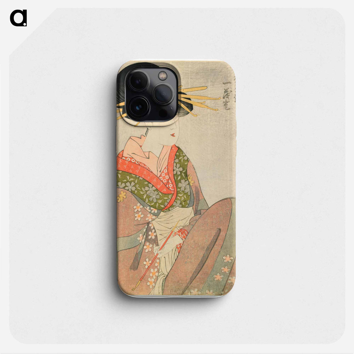 Courtesan Hitomoto of the Daimonjiya - 喜多川 歌麿 Phone Case.